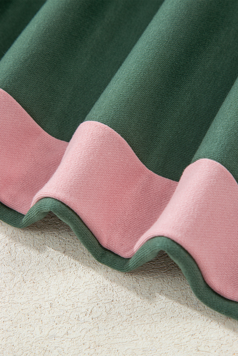 Chestnut 2pcs Color Block Pullover Loose Pant Set-Two Piece Sets/Pant Sets-[Adult]-[Female]-2022 Online Blue Zone Planet