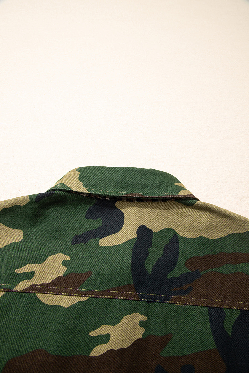 Brown Leopard Camo Patchwork Oversize Shacket-Outerwear/Jackets-[Adult]-[Female]-2022 Online Blue Zone Planet