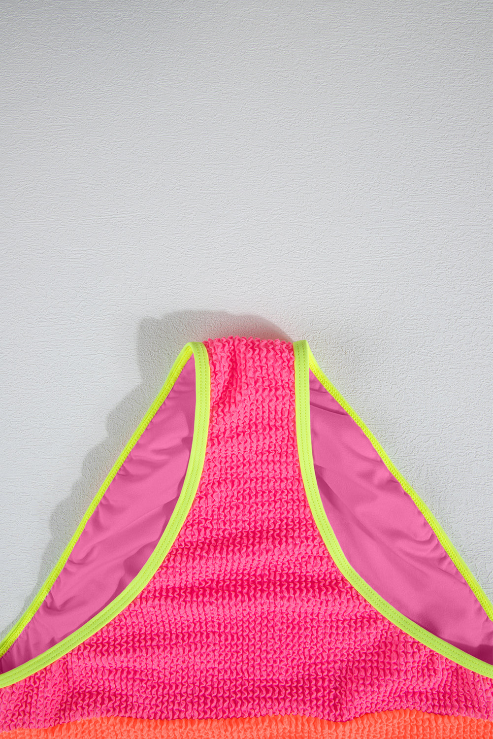 Grapefruit Orange Color Block High Waisted Sexy Bikini Set-Swimwear/High Waisted Swimsuit-[Adult]-[Female]-2022 Online Blue Zone Planet