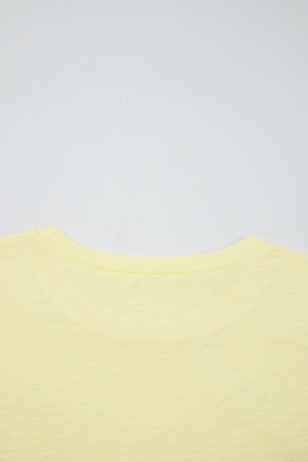 Yellow Cream Lace Patchwork Cap Sleeve Round Neck T Shirt-Tops/Tops & Tees-[Adult]-[Female]-2022 Online Blue Zone Planet