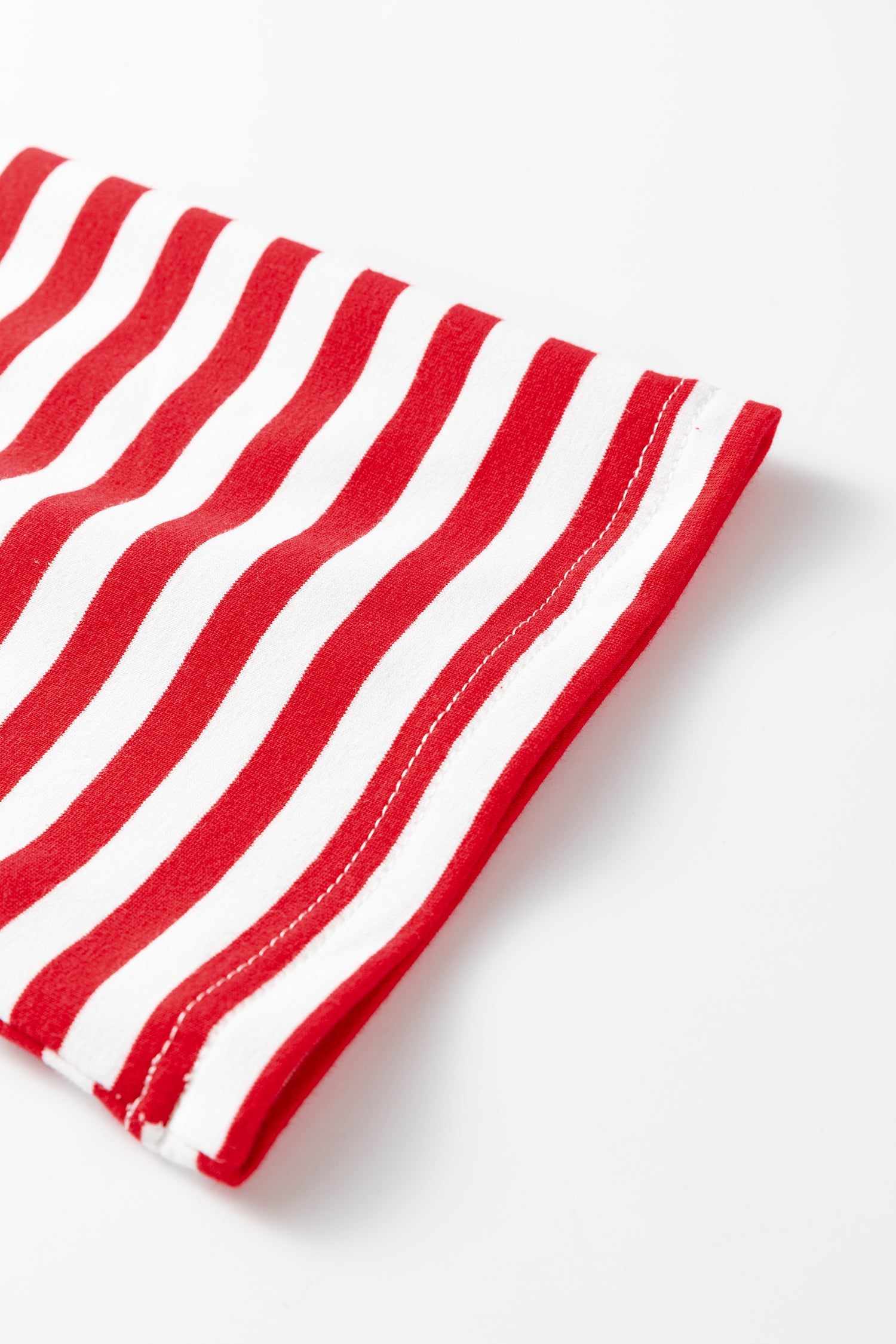 Red Stripe Drop Shoulder Long Sleeve Top Lounge Pants 2pcs Set-Loungewear & Sleepwear/Loungewear-[Adult]-[Female]-2022 Online Blue Zone Planet