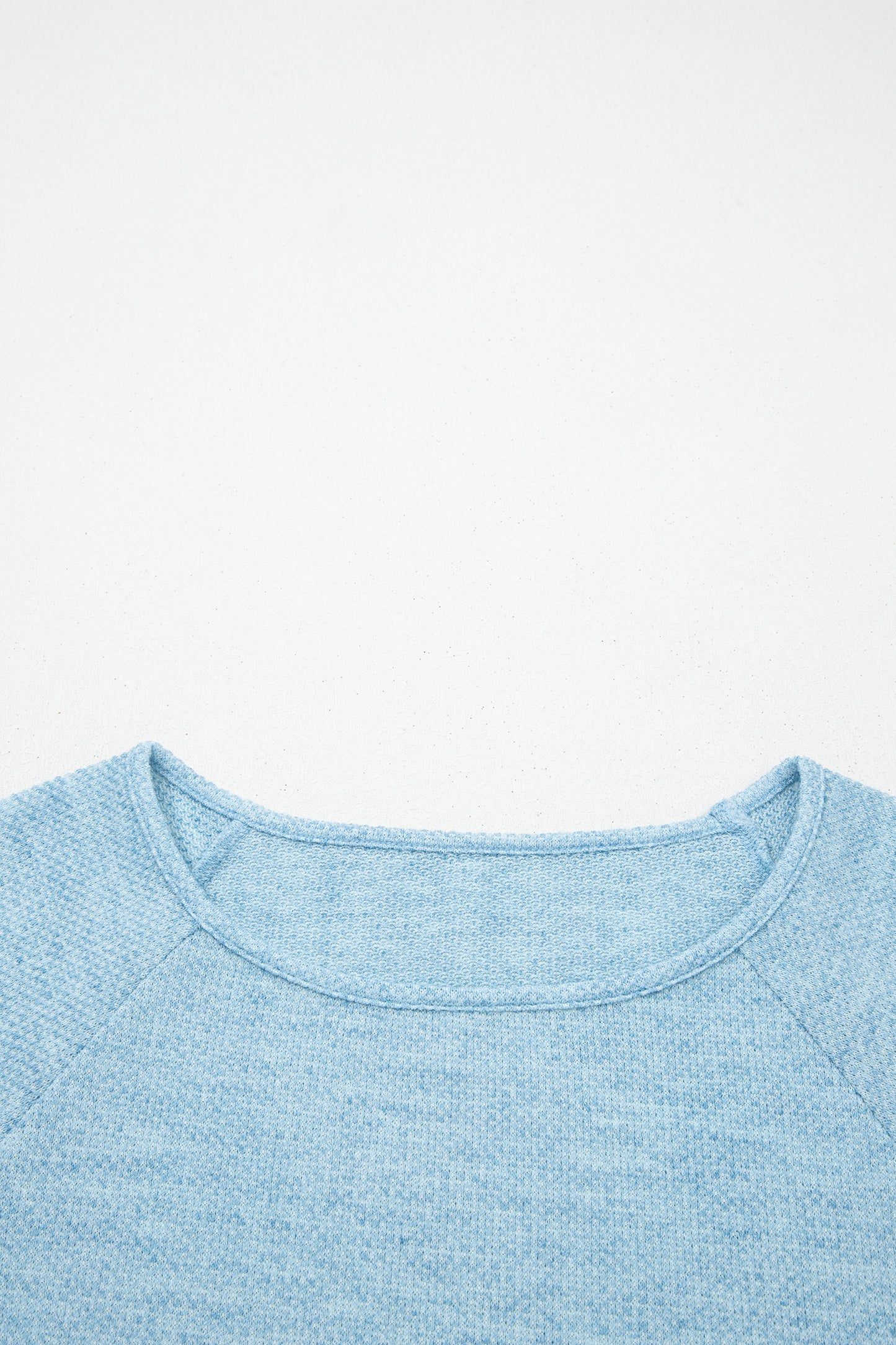 Myosotis Textured Raglan Sleeve Knit Loose Top-Tops/Long Sleeve Tops-[Adult]-[Female]-2022 Online Blue Zone Planet