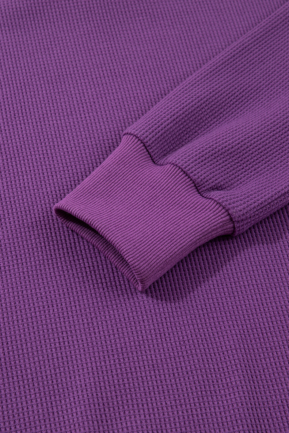 Orchid Mist Solid Color Raw Seam Patchwork Ribbed Drop Shoulder Sweatshirt-Tops/Sweatshirts & Hoodies-[Adult]-[Female]-2022 Online Blue Zone Planet