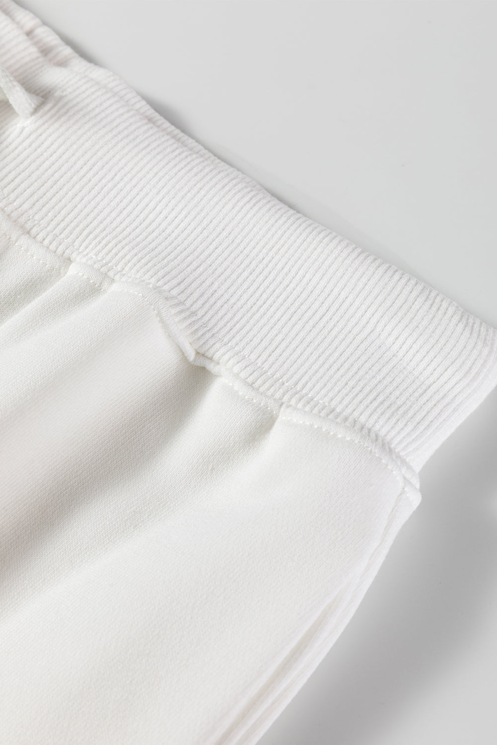 Beige Striped Drop Shoulder Round Neck Pullover and Jogger Pants Active Outfit-Two Piece Sets/Pant Sets-[Adult]-[Female]-2022 Online Blue Zone Planet