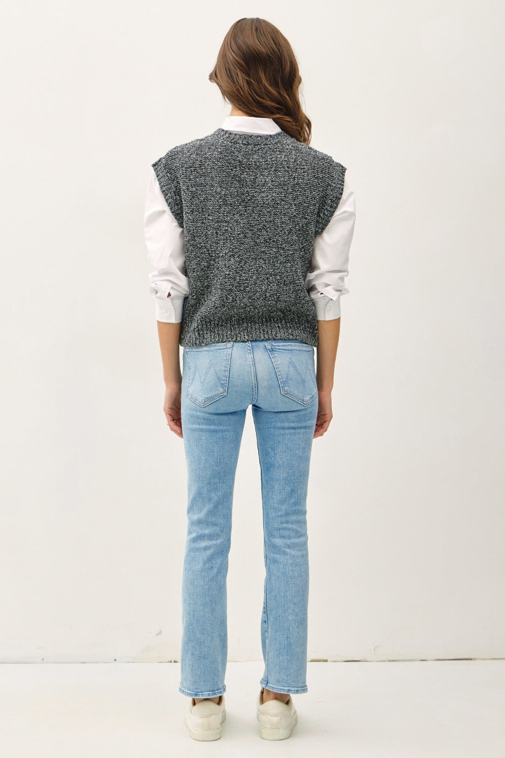 Blue Zone Planet | Be Cool Cable Knit V-Neck Sweater Vest-TOPS / DRESSES-[Adult]-[Female]-2022 Online Blue Zone Planet