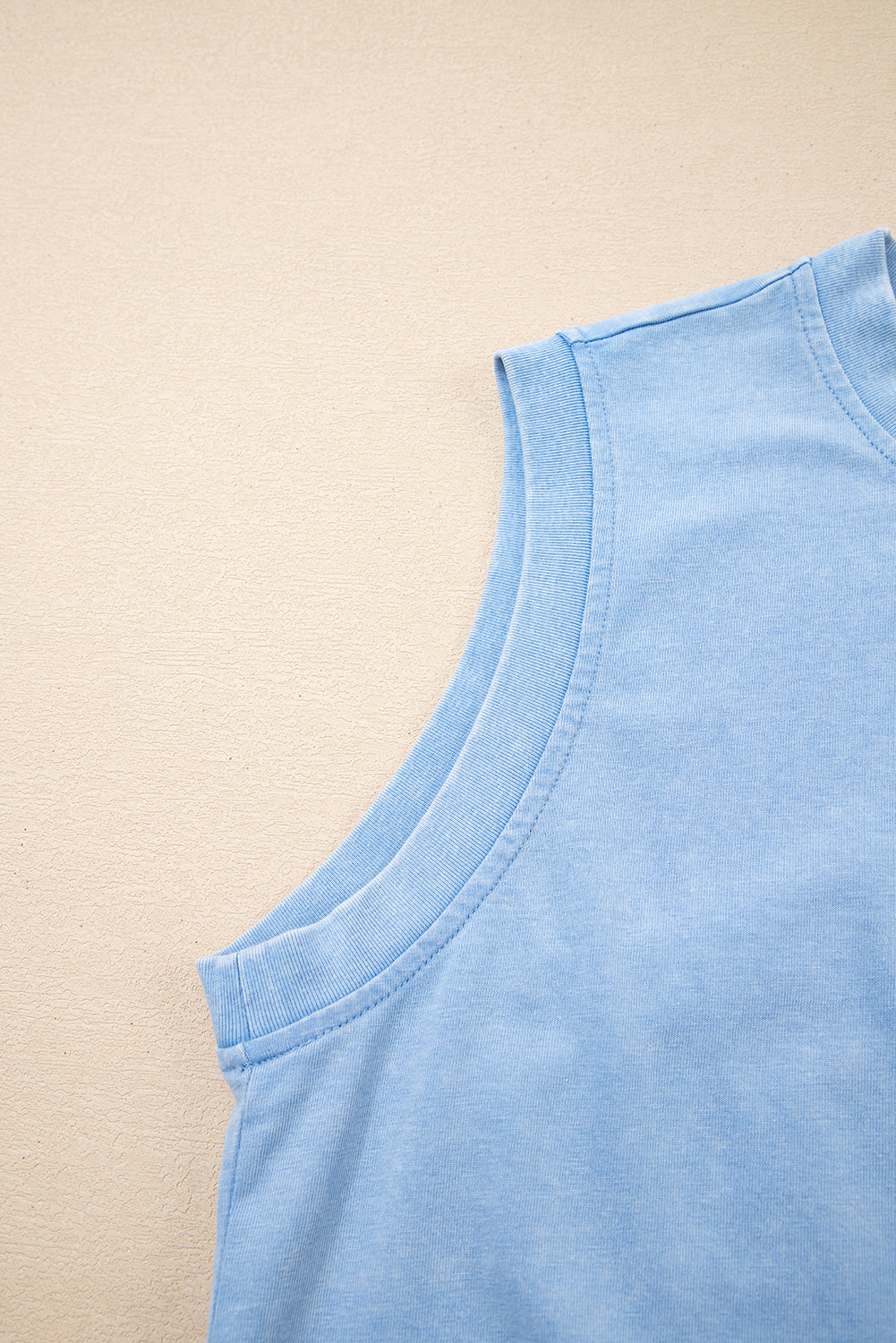 Myosotis 2 Pieces Mineral Wash Cotton Tank Top Lined Split Skirt Set-Two Piece Sets/Two Piece Dresses-[Adult]-[Female]-2022 Online Blue Zone Planet