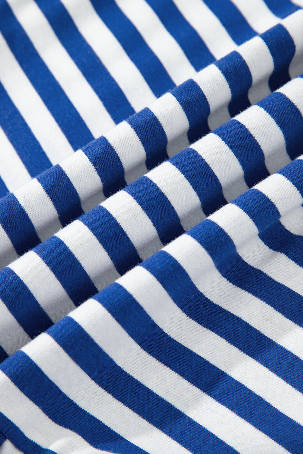 Sky Blue Stripe U Neck Sleeveless Loose Fit Mini Dress-TOPS / DRESSES-[Adult]-[Female]-2022 Online Blue Zone Planet