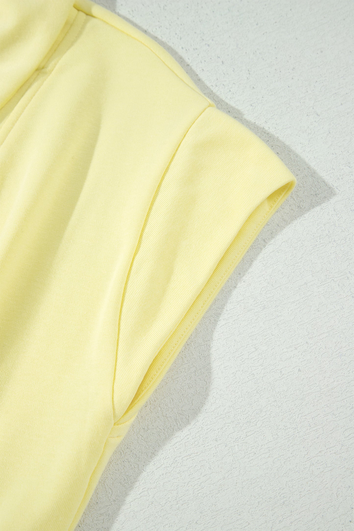 Yellow Cream Half Zip Polo Tee Elastic Waist Romper-Bottoms/Jumpsuits & Rompers-[Adult]-[Female]-2022 Online Blue Zone Planet