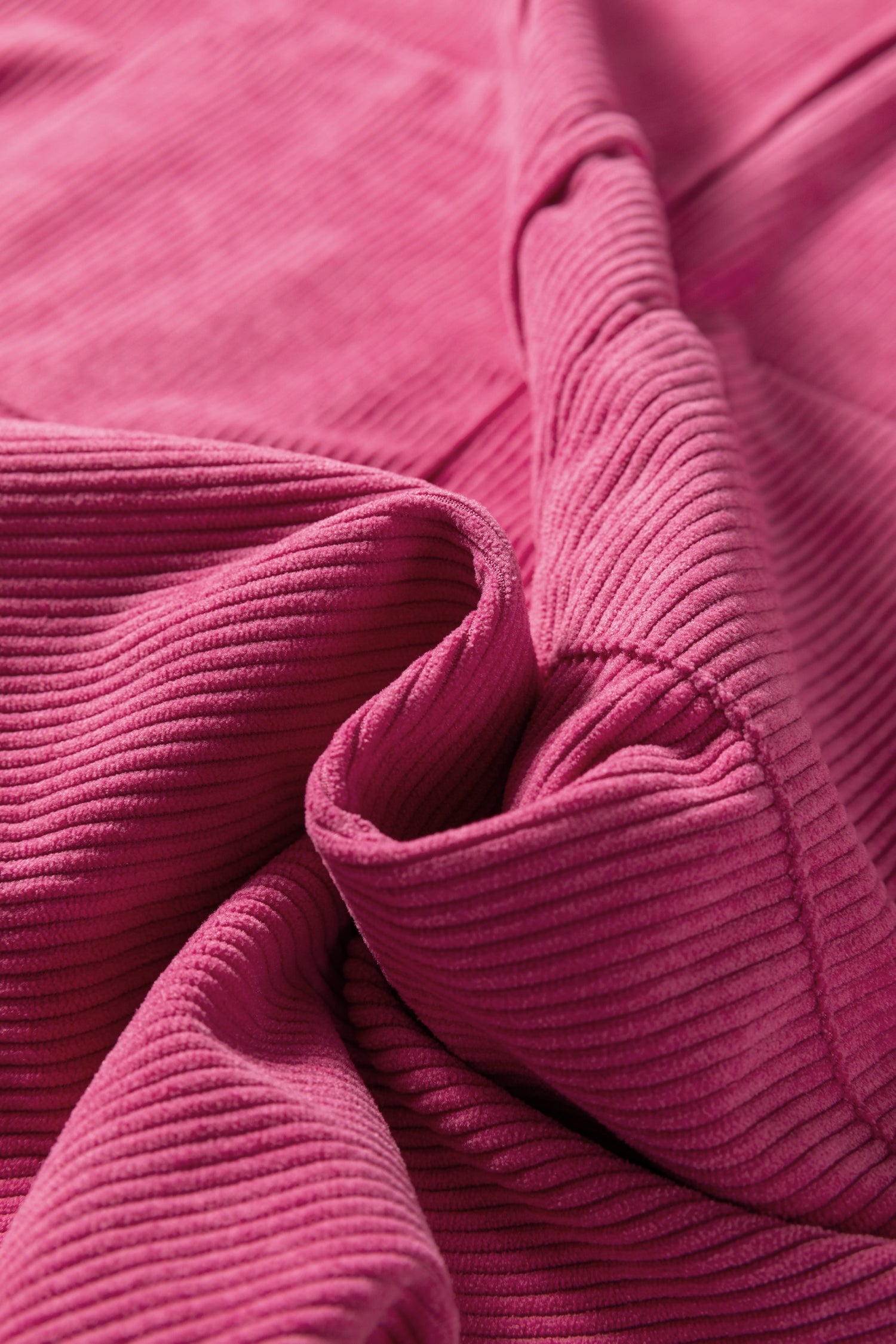 Rose Red Corduroy Sleeveless Mini Dress With Patched Pockets-Dresses/Mini Dresses-[Adult]-[Female]-2022 Online Blue Zone Planet