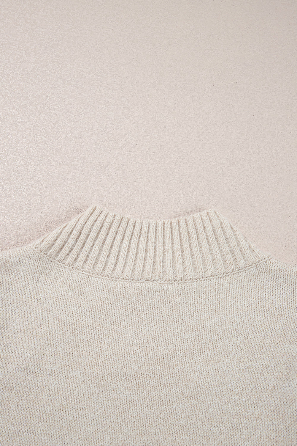 Parchment Pearl Beaded High Neck Bodycon Sweater Dress-Sweaters & Cardigans/Sweater Dresses-[Adult]-[Female]-2022 Online Blue Zone Planet