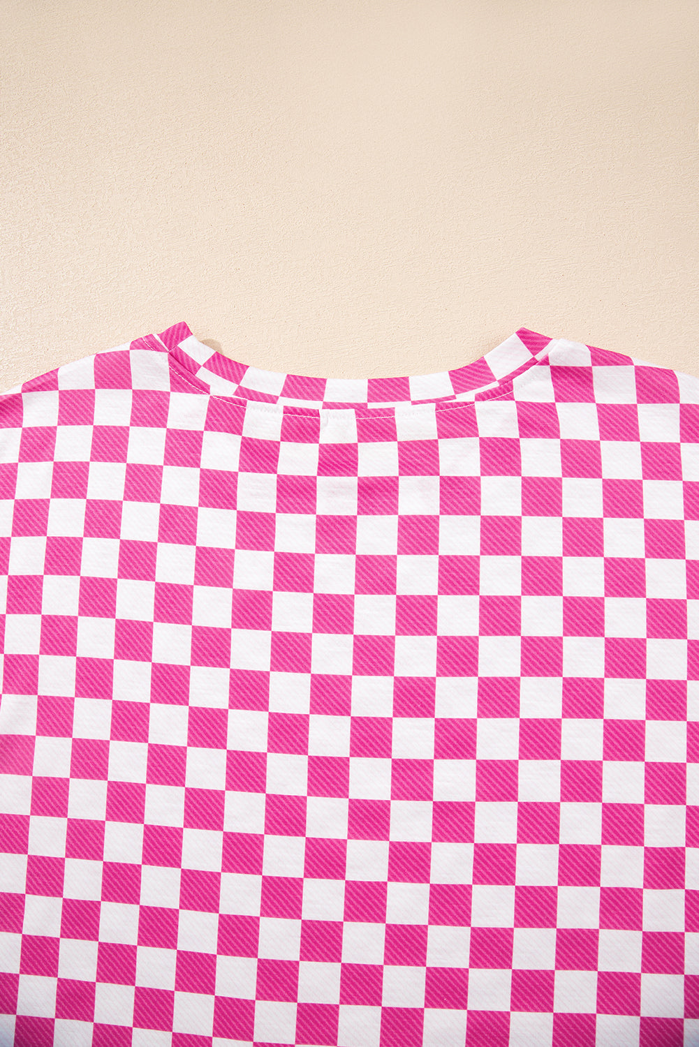 Pink Checkerboard T Shirt And High Waist Skorts 2 Piece Outfit-Two Piece Sets/Short Sets-[Adult]-[Female]-2022 Online Blue Zone Planet