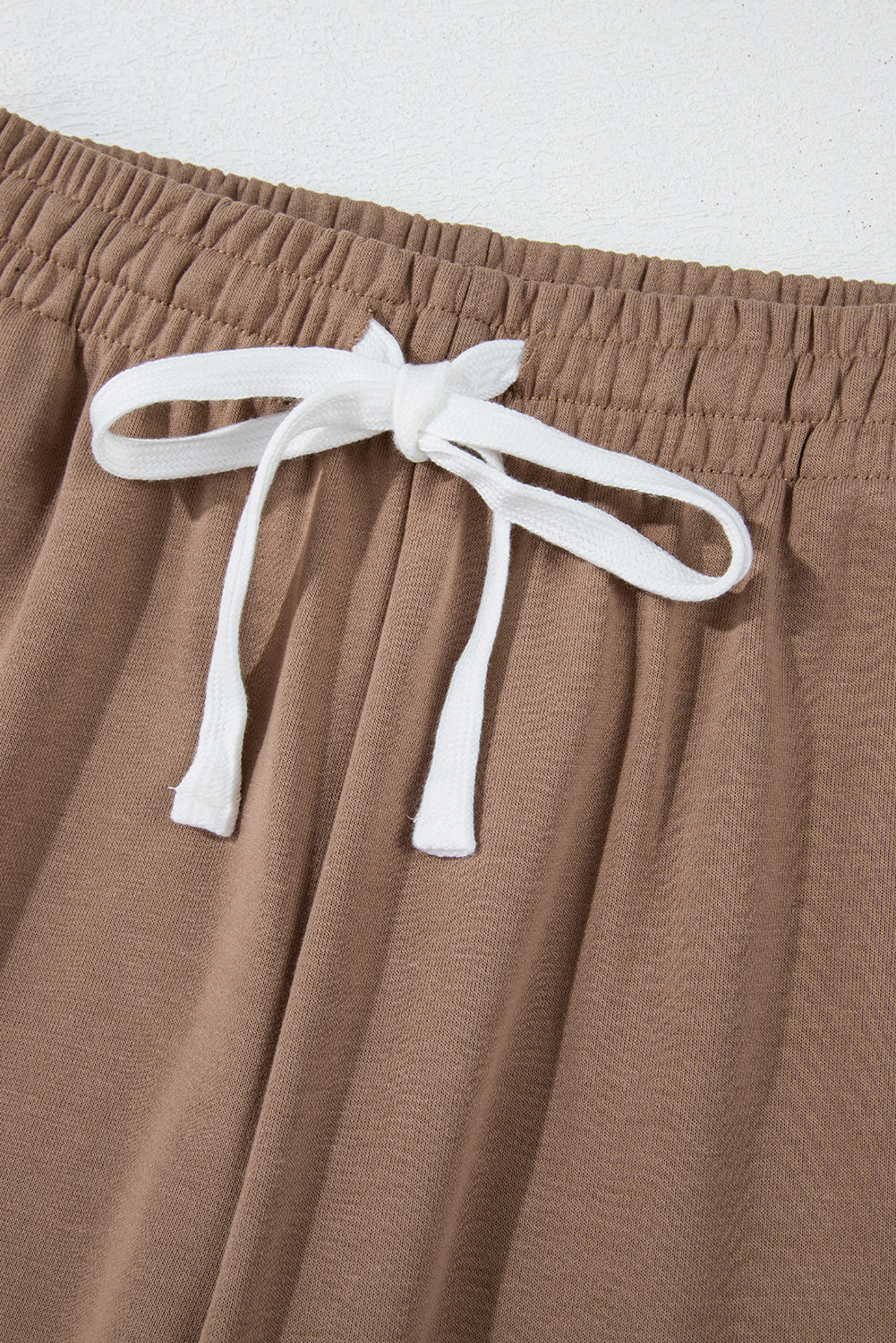 Blue Zone Planet | Brown Stripe Striped Drop Shoulder Pullover And Jogger Pants Set-Two Piece Sets/Pant Sets-[Adult]-[Female]-2022 Online Blue Zone Planet