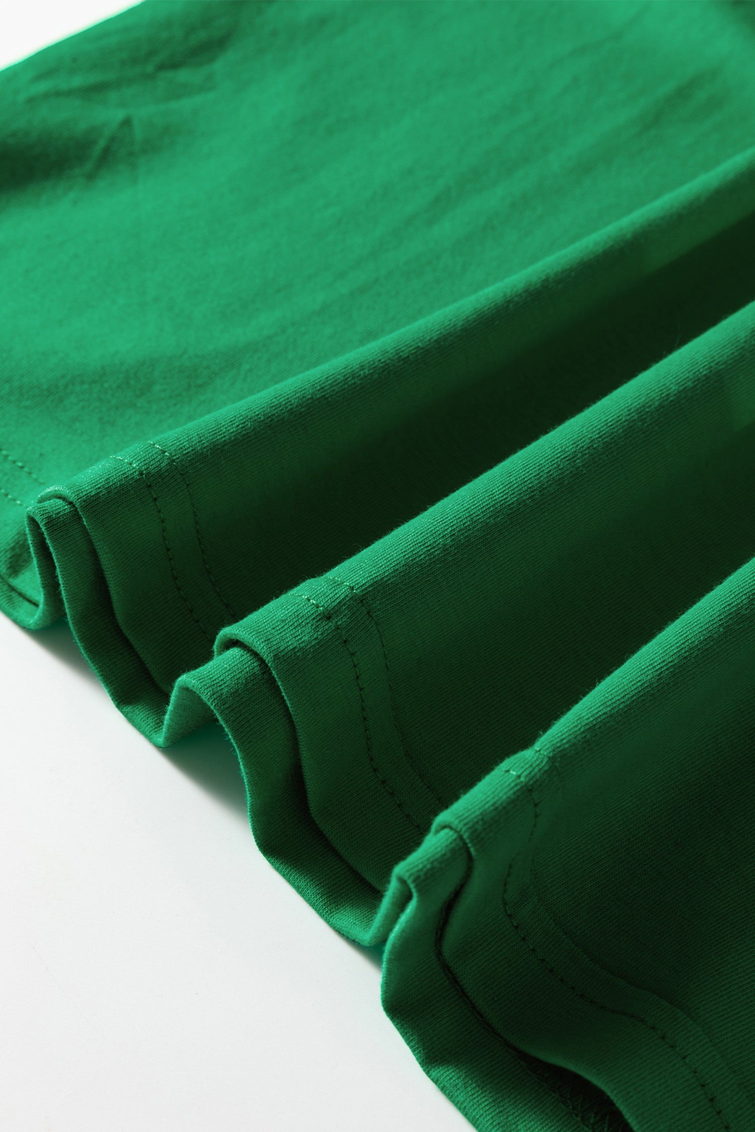 Bright Green Varsity Striped Accent Contrast Crew Neck Long Sleeve T Shirt-Tops/Long Sleeve Tops-[Adult]-[Female]-2022 Online Blue Zone Planet