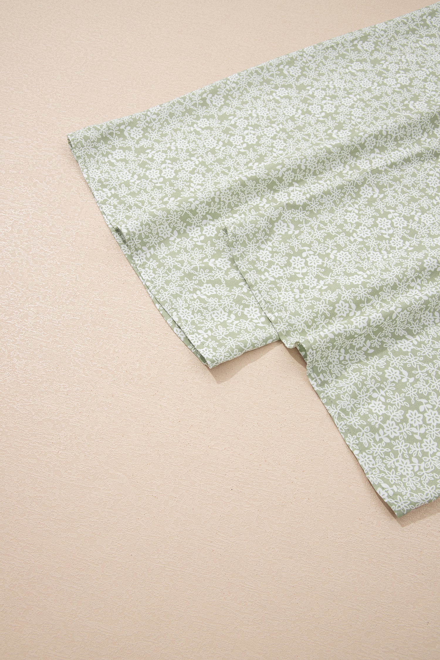 Green Smocked Bodice Square Neck Sleeveless Floral Jumpsuit-Bottoms/Jumpsuits & Rompers-[Adult]-[Female]-2022 Online Blue Zone Planet