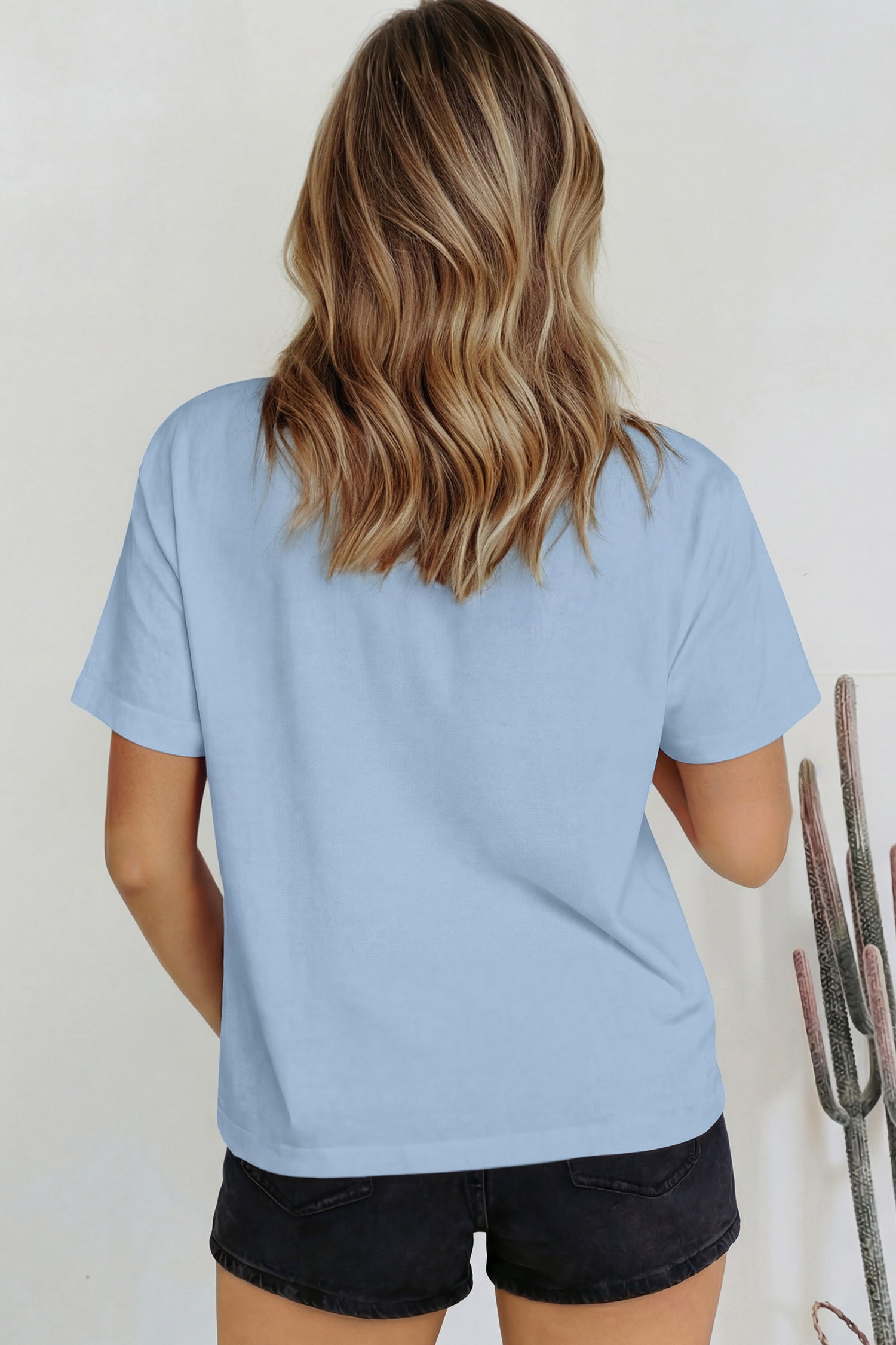 Pink Solid Color High Neck Oversize Tee-Tops/Tops & Tees-[Adult]-[Female]-2022 Online Blue Zone Planet
