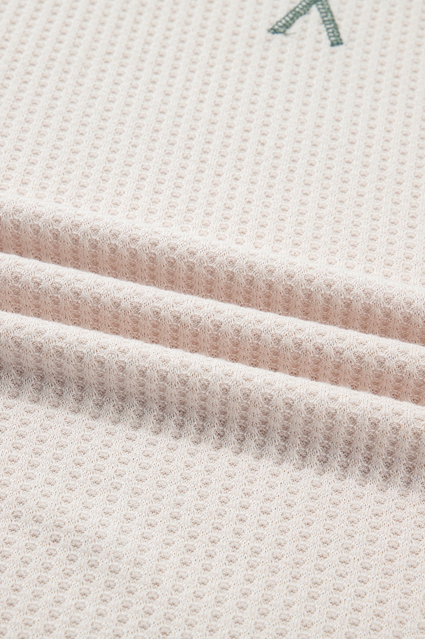 Mist Green Plus Size Waffled Color Block Long Sleeve Top-Plus Size/Plus Size Tops/Plus Size Long Sleeve Tops-[Adult]-[Female]-2022 Online Blue Zone Planet