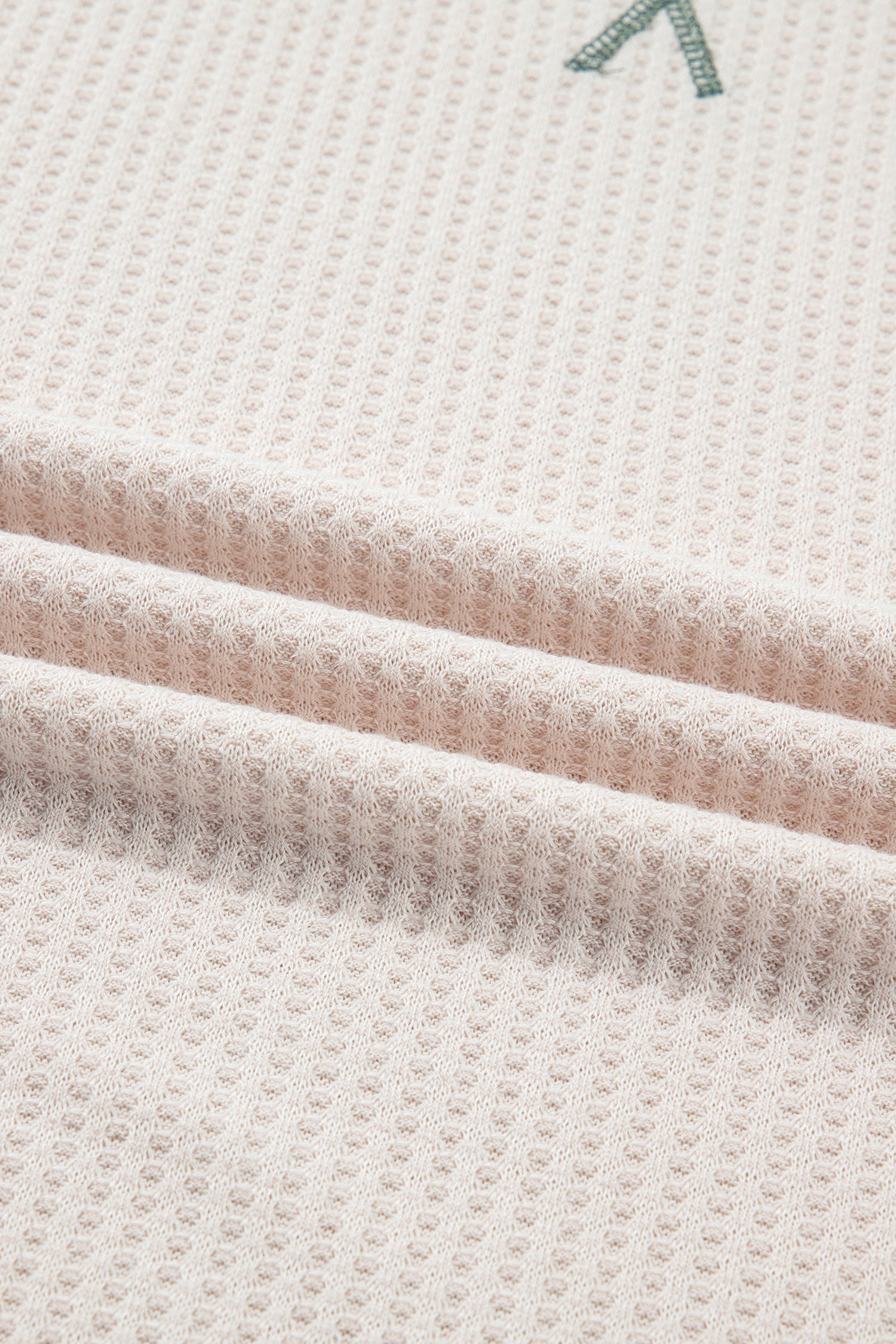 Mist Green Plus Size Waffled Color Block Long Sleeve Top-Plus Size/Plus Size Tops/Plus Size Long Sleeve Tops-[Adult]-[Female]-2022 Online Blue Zone Planet