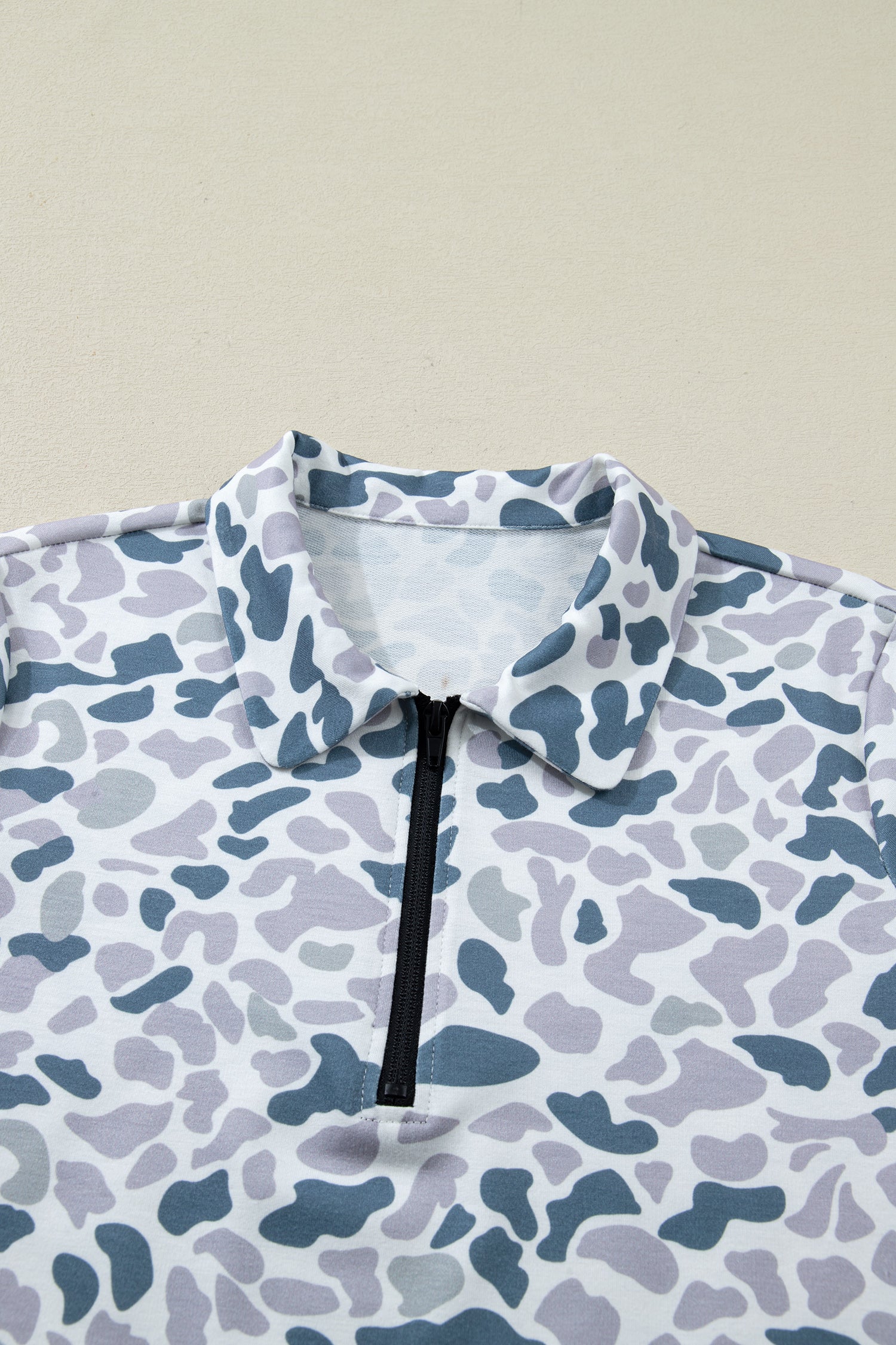 Multicolour Abstract Patterned Polo Collar T Shirt and Shorts Set-Two Piece Sets/Short Sets-[Adult]-[Female]-2022 Online Blue Zone Planet