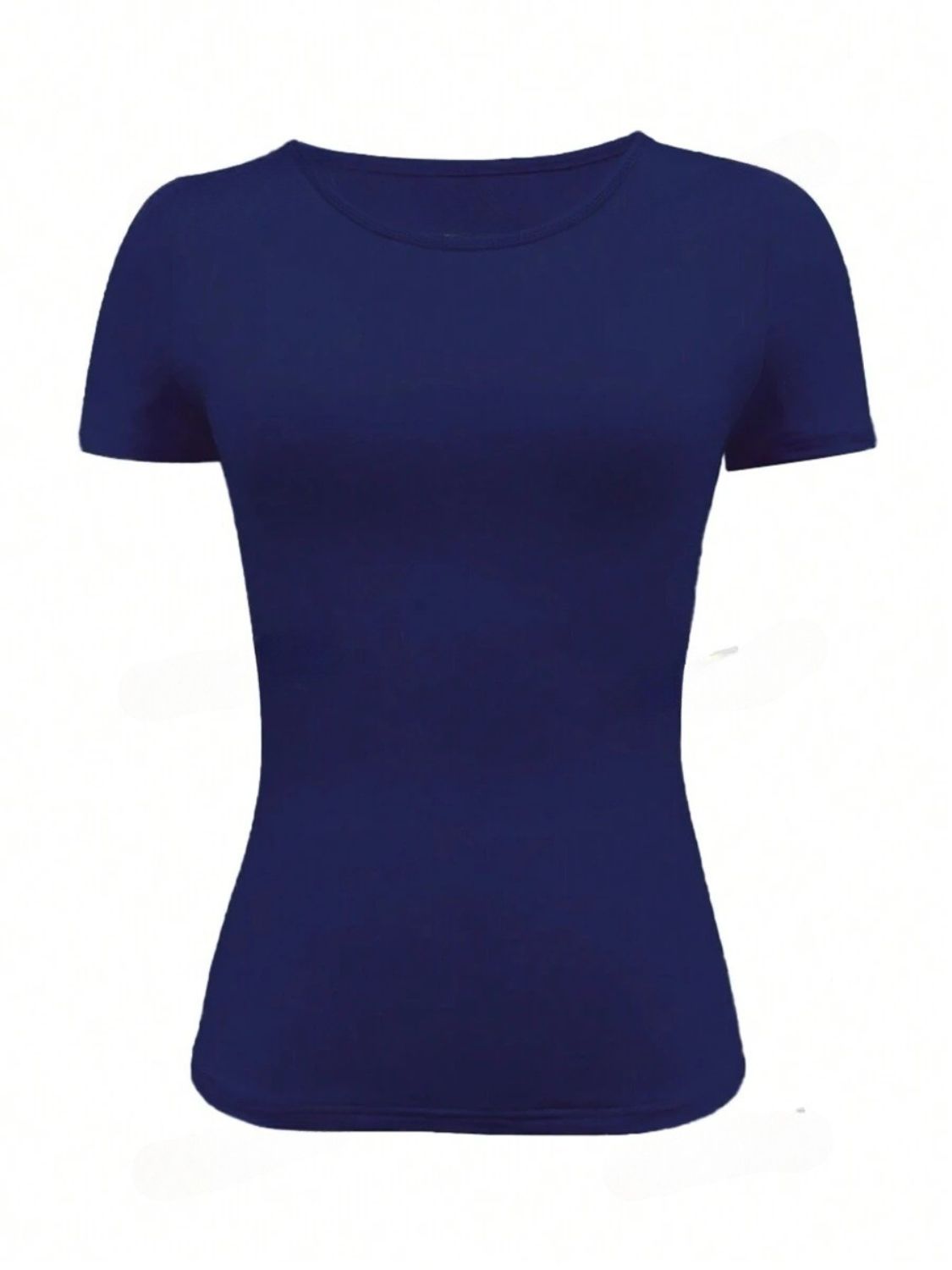 Round Neck Short Sleeve T-Shirt-TOPS / DRESSES-[Adult]-[Female]-2022 Online Blue Zone Planet