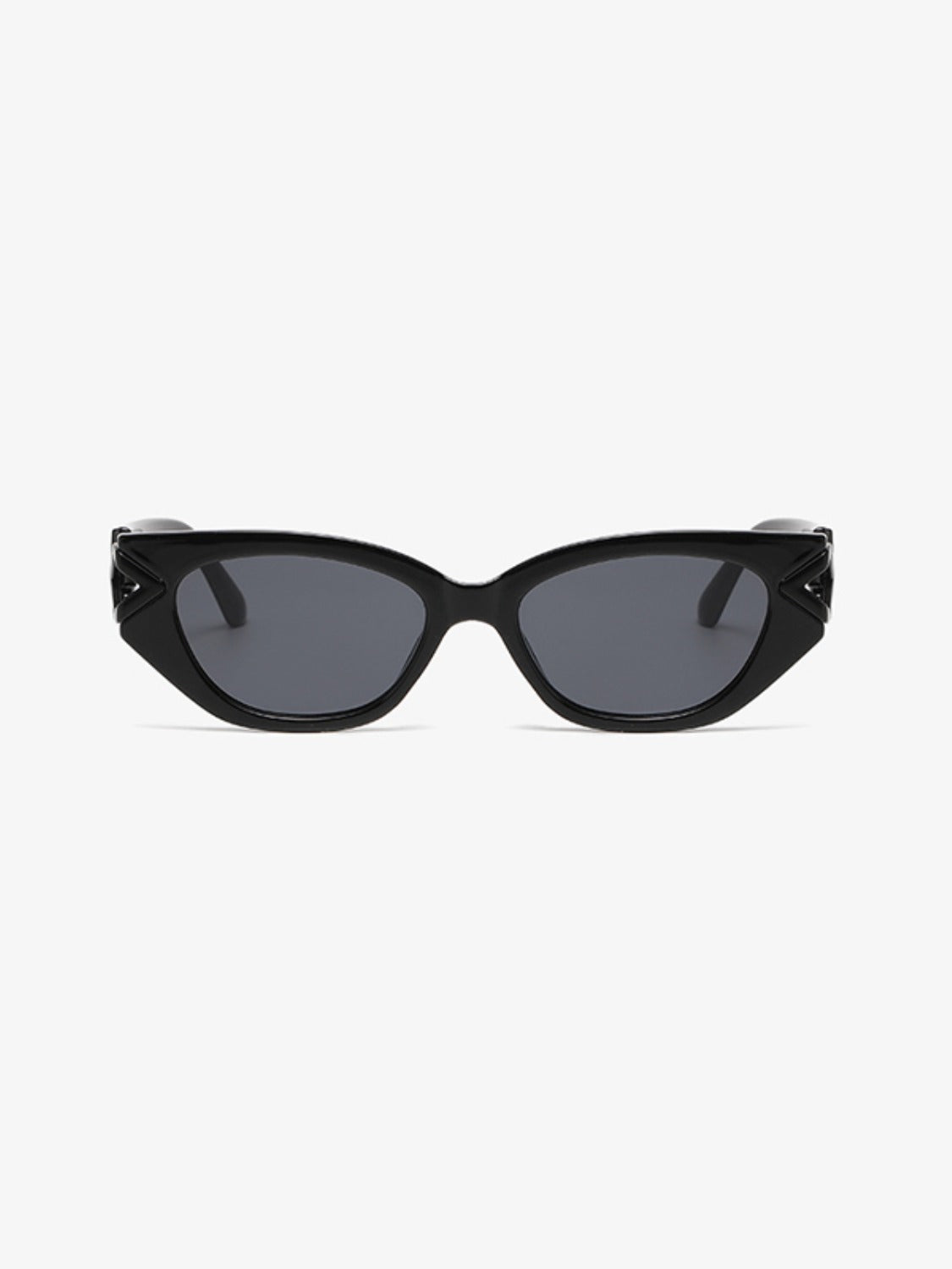 Polycarbonate Frame Cat-Eye Sunglasses-SUN GLASSES-[Adult]-[Female]-Black-One Size-2022 Online Blue Zone Planet