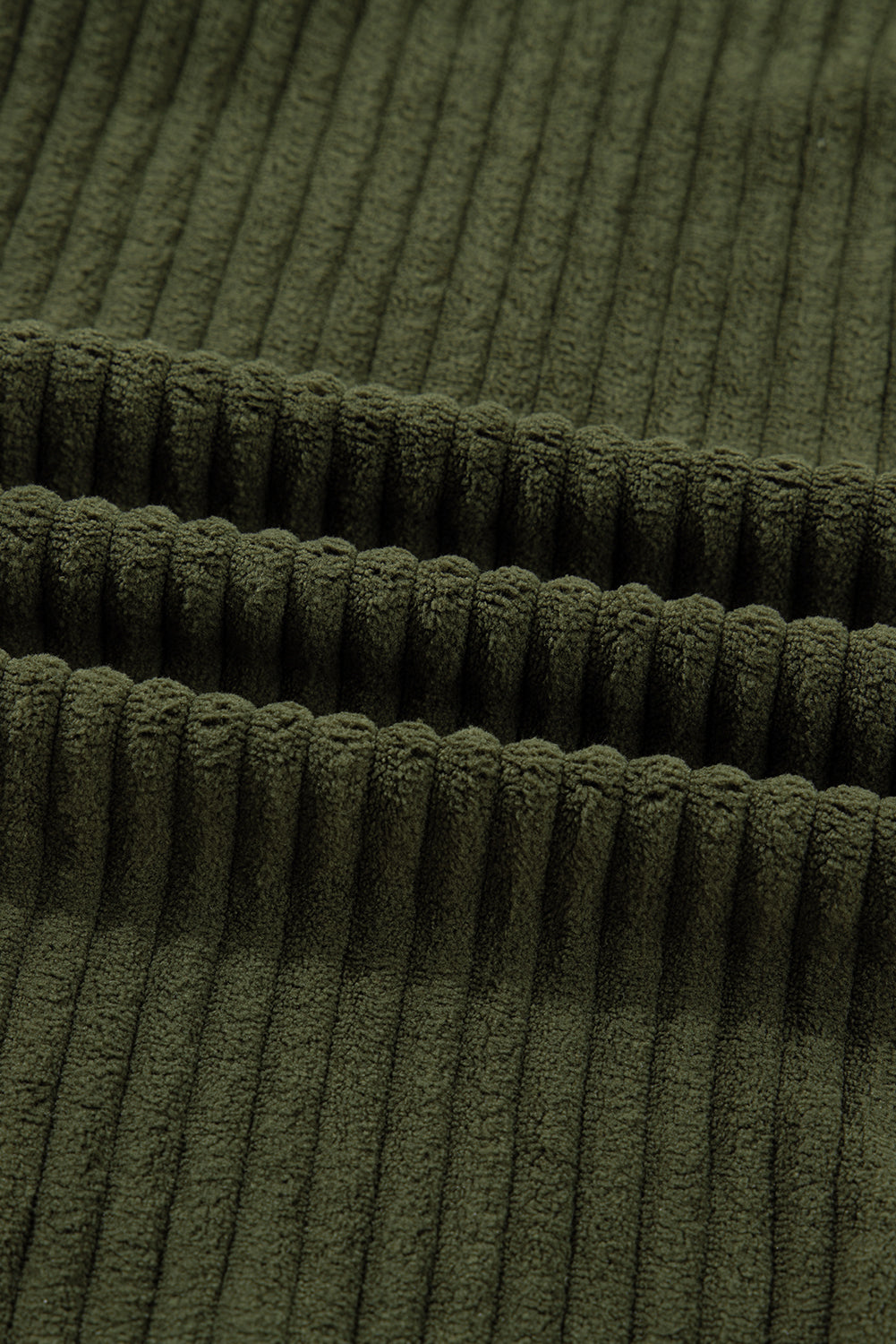 Jungle Green Ribbed Fleece Plaid Print Patchwork Button Up Jacket-Outerwear/Jackets-[Adult]-[Female]-2022 Online Blue Zone Planet