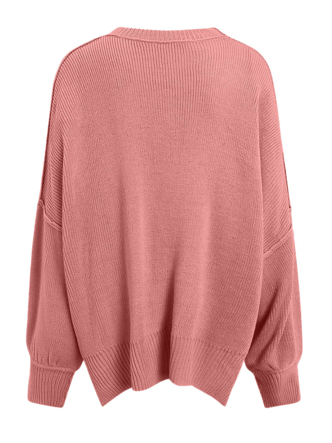 Round Neck Long Sleeve Sweater-TOPS / DRESSES-[Adult]-[Female]-2022 Online Blue Zone Planet