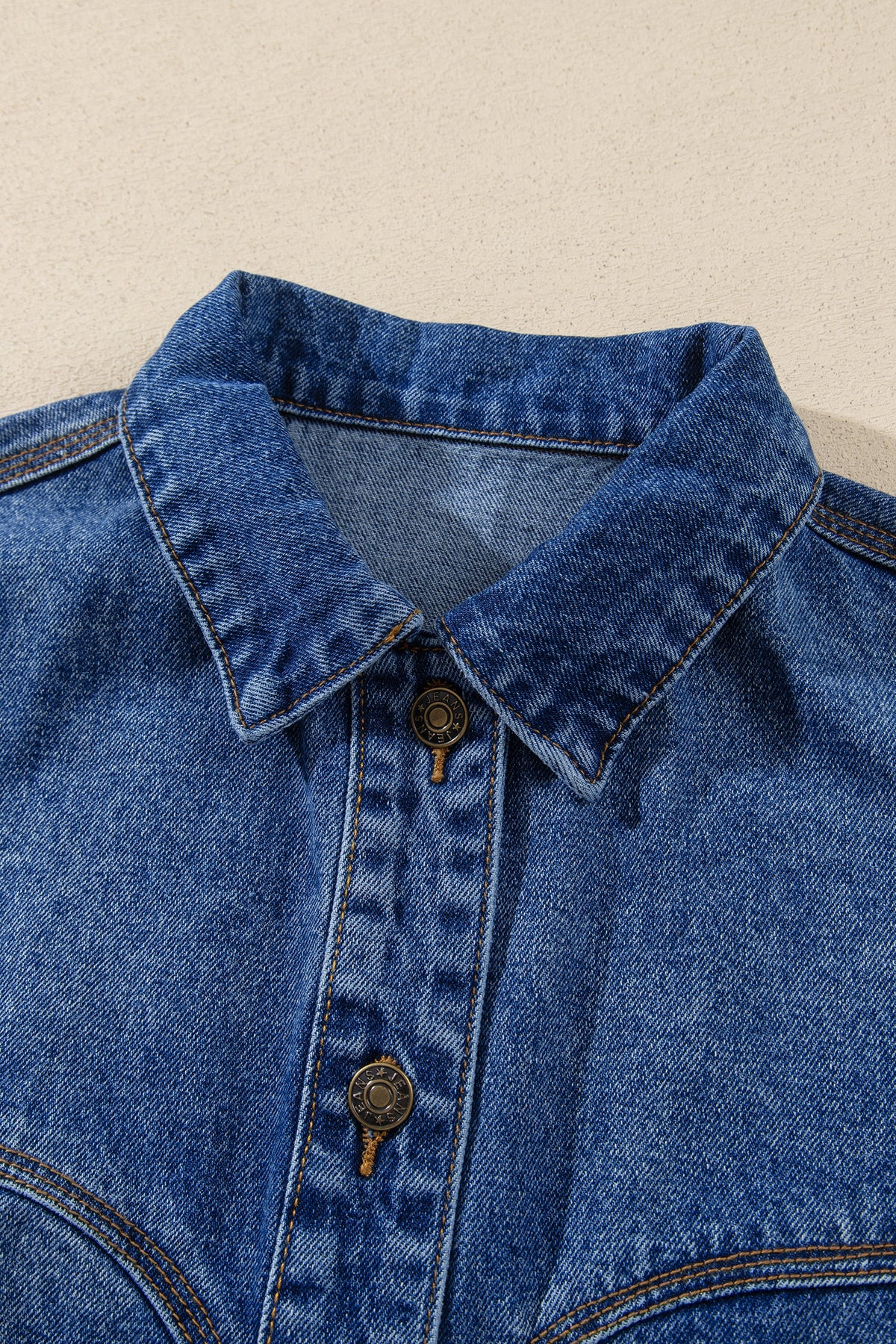 Sail Blue Vintage Wash Western Shift Denim Jacket-Outerwear/Denim jackets-[Adult]-[Female]-2022 Online Blue Zone Planet
