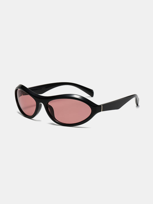 Cat Eye Polycarbonate Sunglasses-SUN GLASSES-[Adult]-[Female]-Black/Pink-One Size-2022 Online Blue Zone Planet
