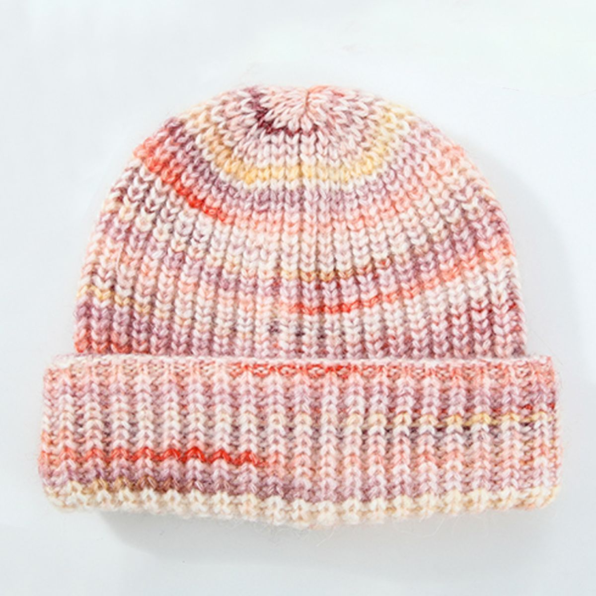 Blue Zone Planet | Thermal Contrast Knit Hat-HATS-[Adult]-[Female]-Burnt Coral-One Size-2022 Online Blue Zone Planet