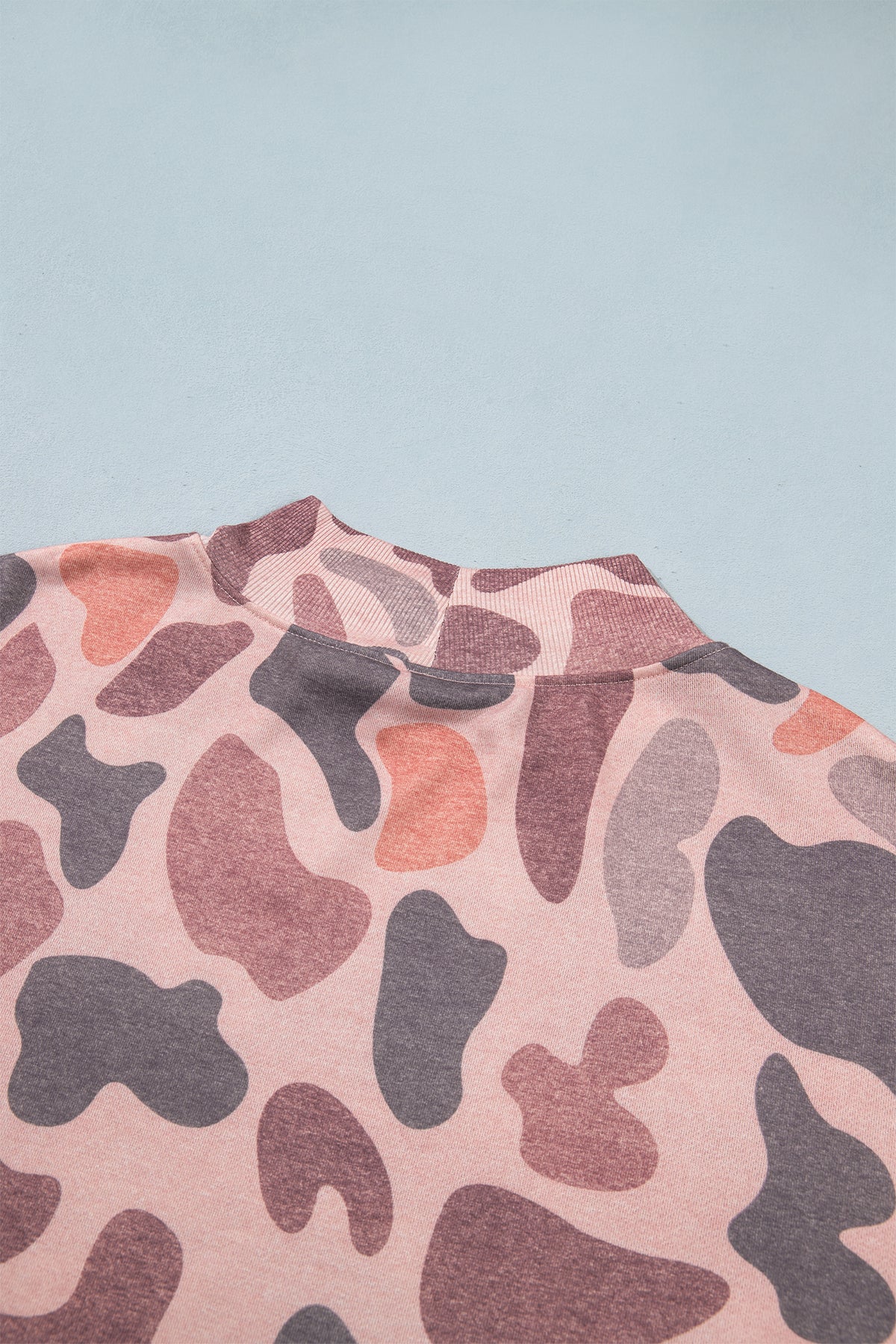 Multicolour Camouflage Western Style Pullover Sweatshirt-Tops/Sweatshirts & Hoodies-[Adult]-[Female]-2022 Online Blue Zone Planet