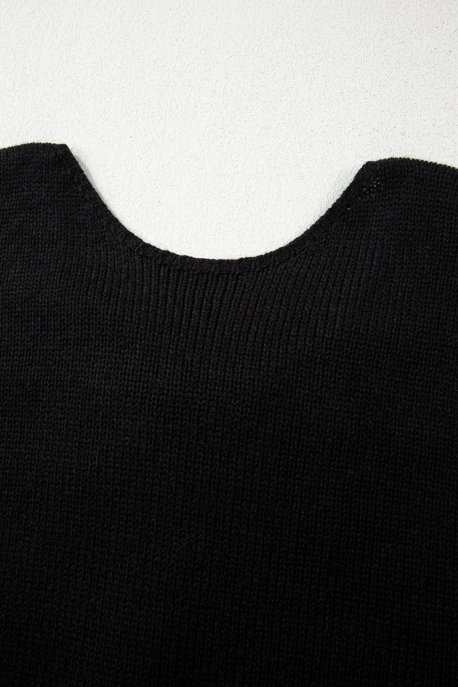 Black Festive Bow Backless Bubble Sleeve Sweater-TOPS / DRESSES-[Adult]-[Female]-2022 Online Blue Zone Planet
