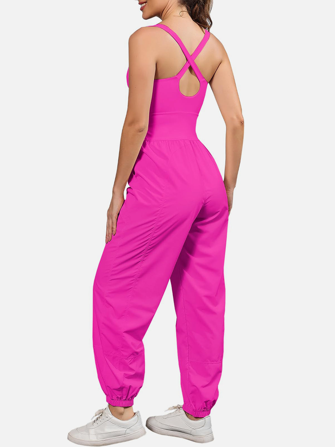 Cutout Scoop Neck Wide Strap Jumpsuit-TOPS / DRESSES-[Adult]-[Female]-2022 Online Blue Zone Planet