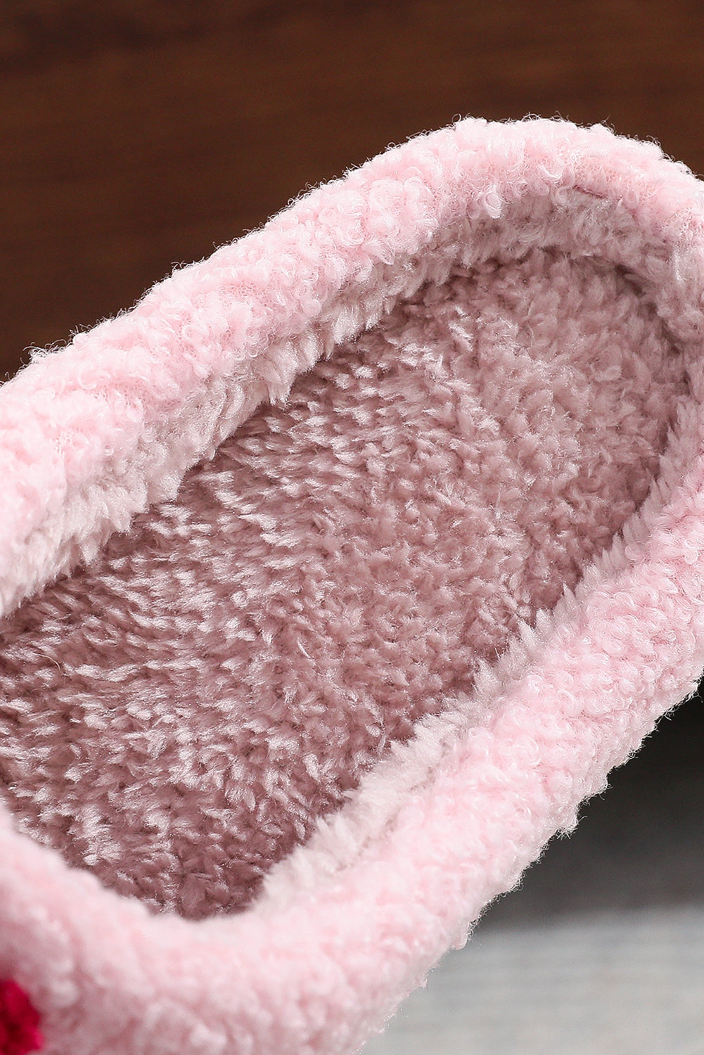 Pink Xoxo Letter Graphic Plush Winter Slippers-Slides Shoes + Flip Flops-[Adult]-[Female]-2022 Online Blue Zone Planet