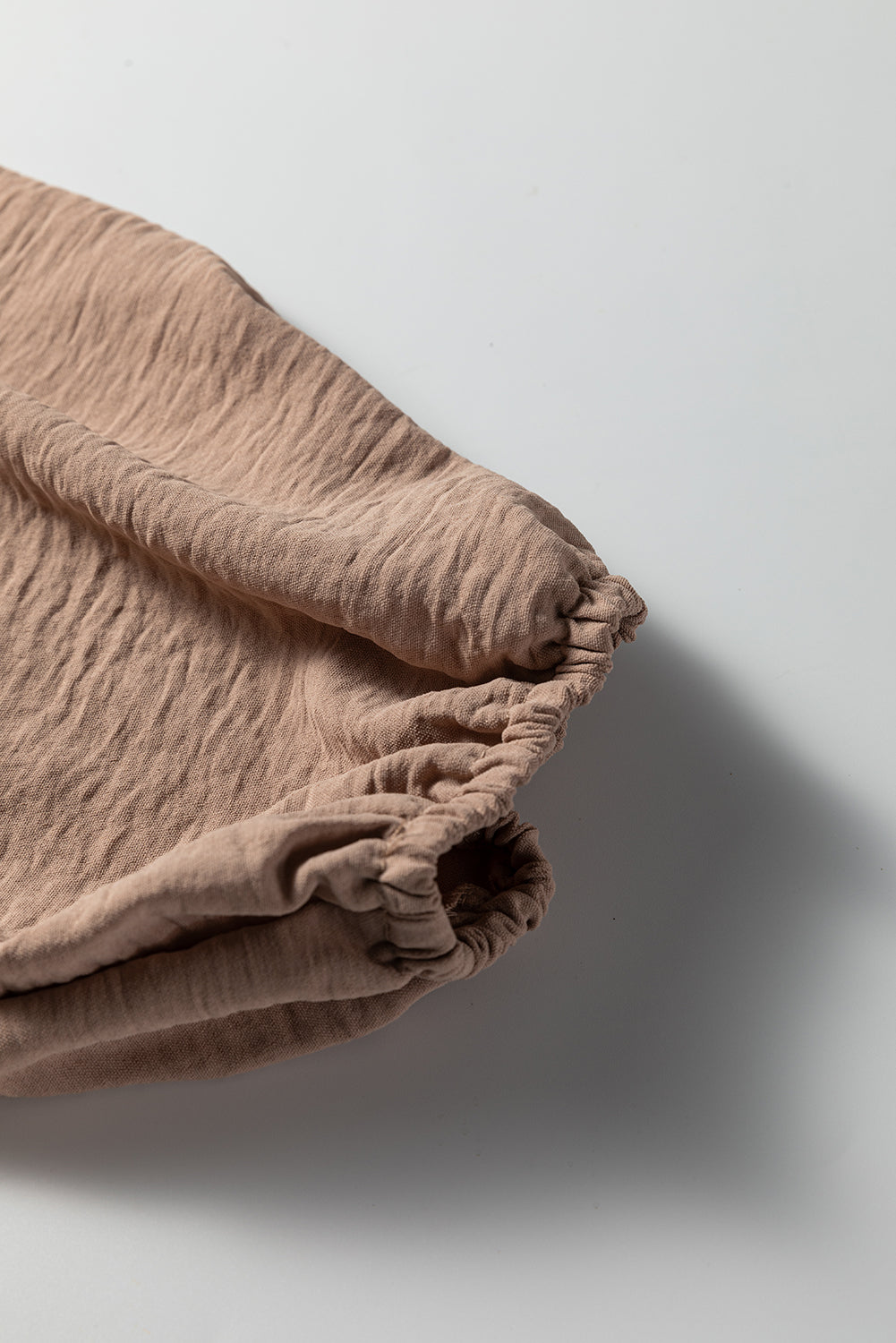 Smoke Gray Deep V Neck Bubble Sleeve Smocked Mini Dress-TOPS / DRESSES-[Adult]-[Female]-2022 Online Blue Zone Planet