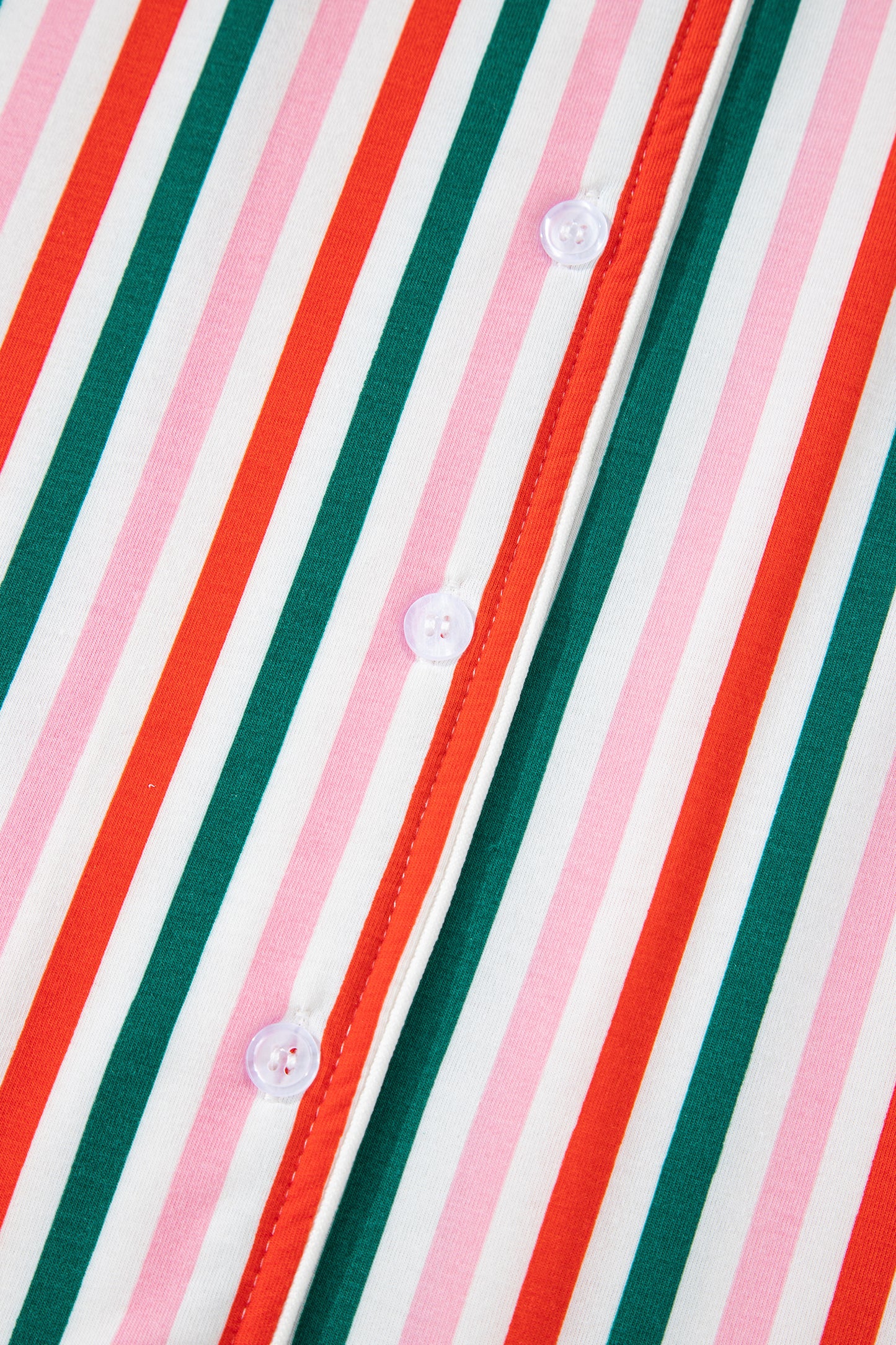 Pink Stripe Christmas Long Sleeve Shirt Style Lounge Dress-TOPS / DRESSES-[Adult]-[Female]-2022 Online Blue Zone Planet