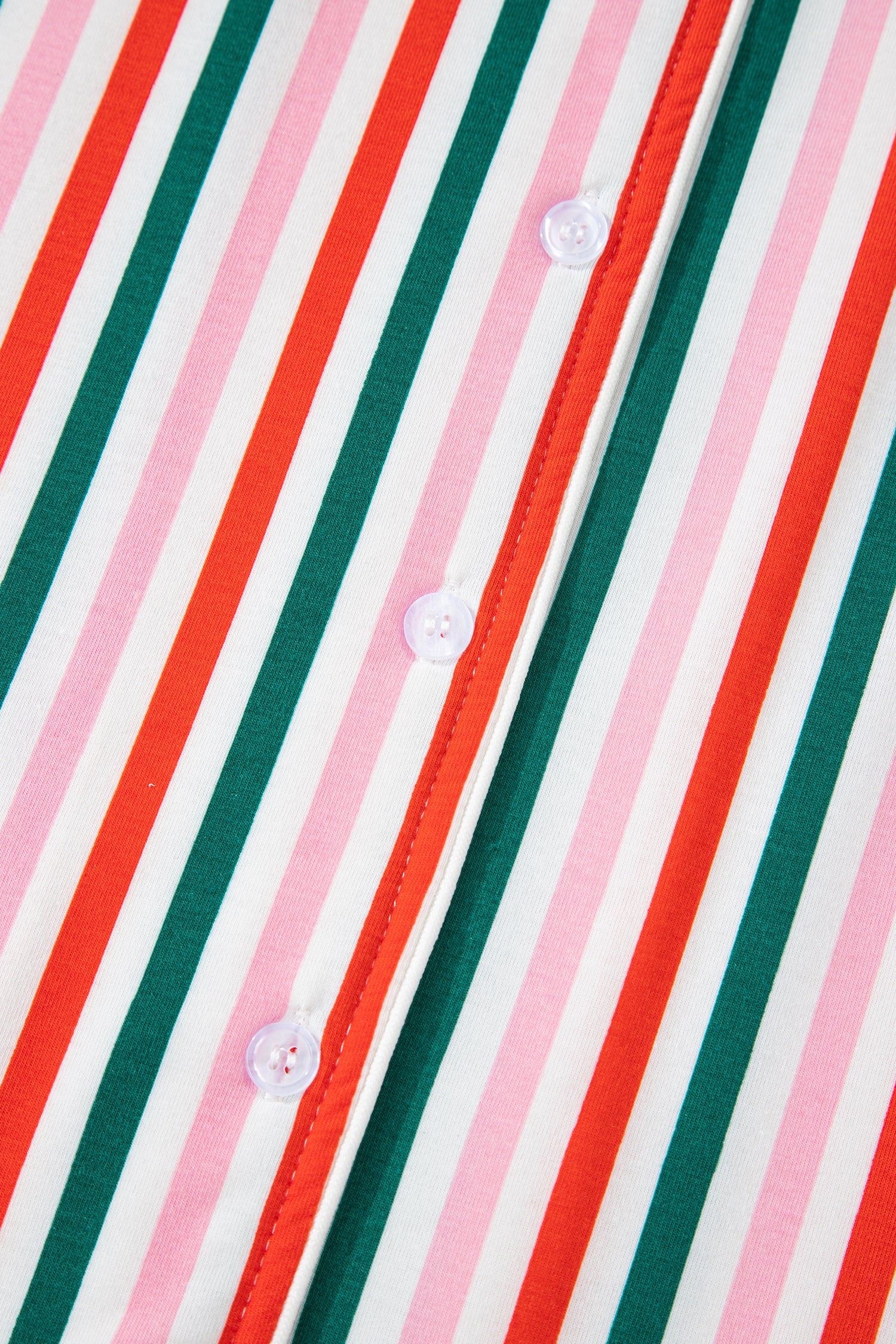 Pink Stripe Christmas Long Sleeve Shirt Style Lounge Dress-TOPS / DRESSES-[Adult]-[Female]-2022 Online Blue Zone Planet