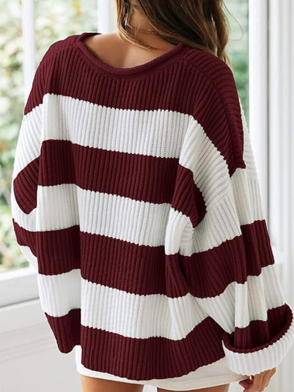 Round Neck Long Sleeve Sweater-NEW ARRIVALS-[Adult]-[Female]-2022 Online Blue Zone Planet