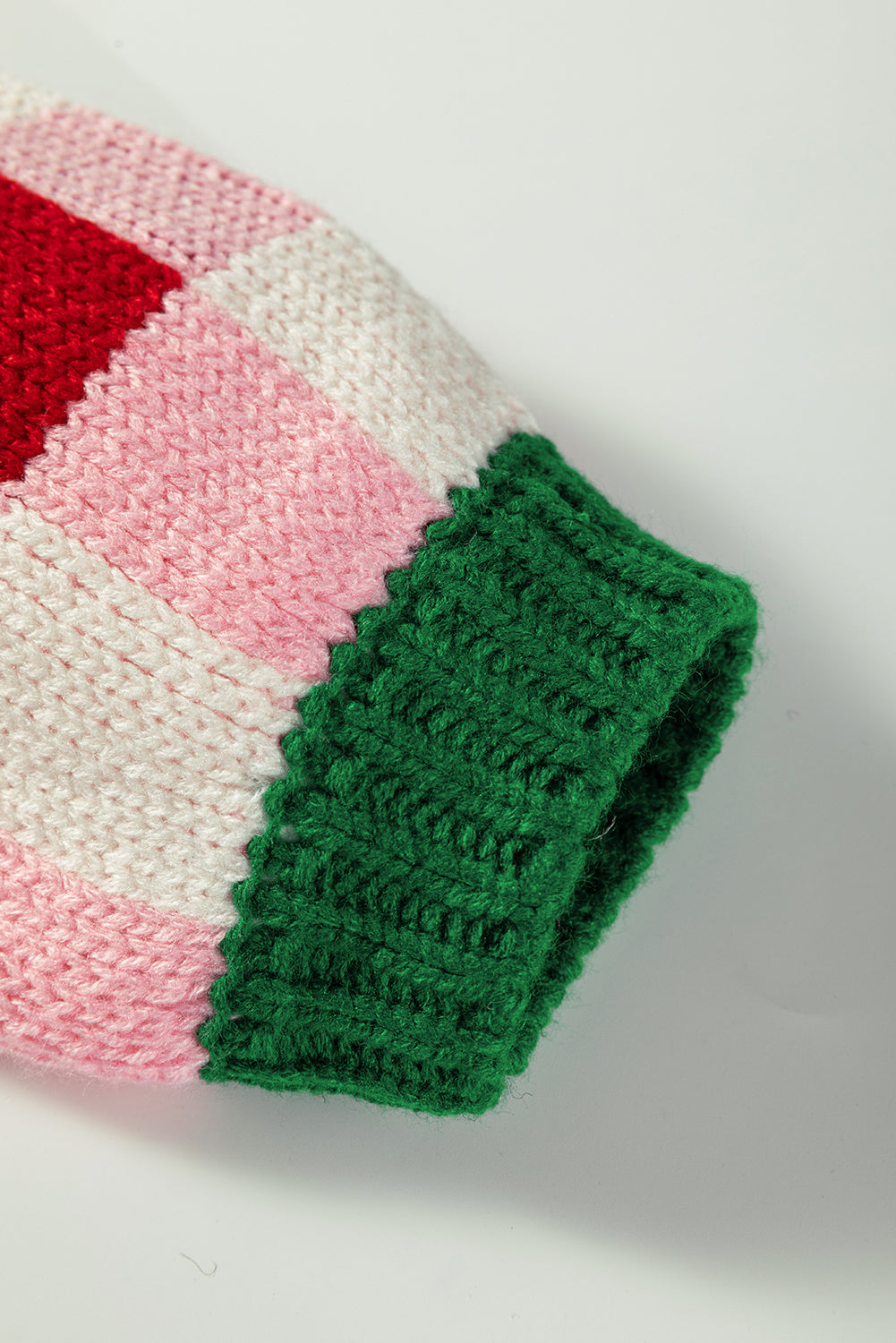 Pink Plaid Knit Bow Knot Decor Open Front Sweater Cardigan-TOPS / DRESSES-[Adult]-[Female]-2022 Online Blue Zone Planet