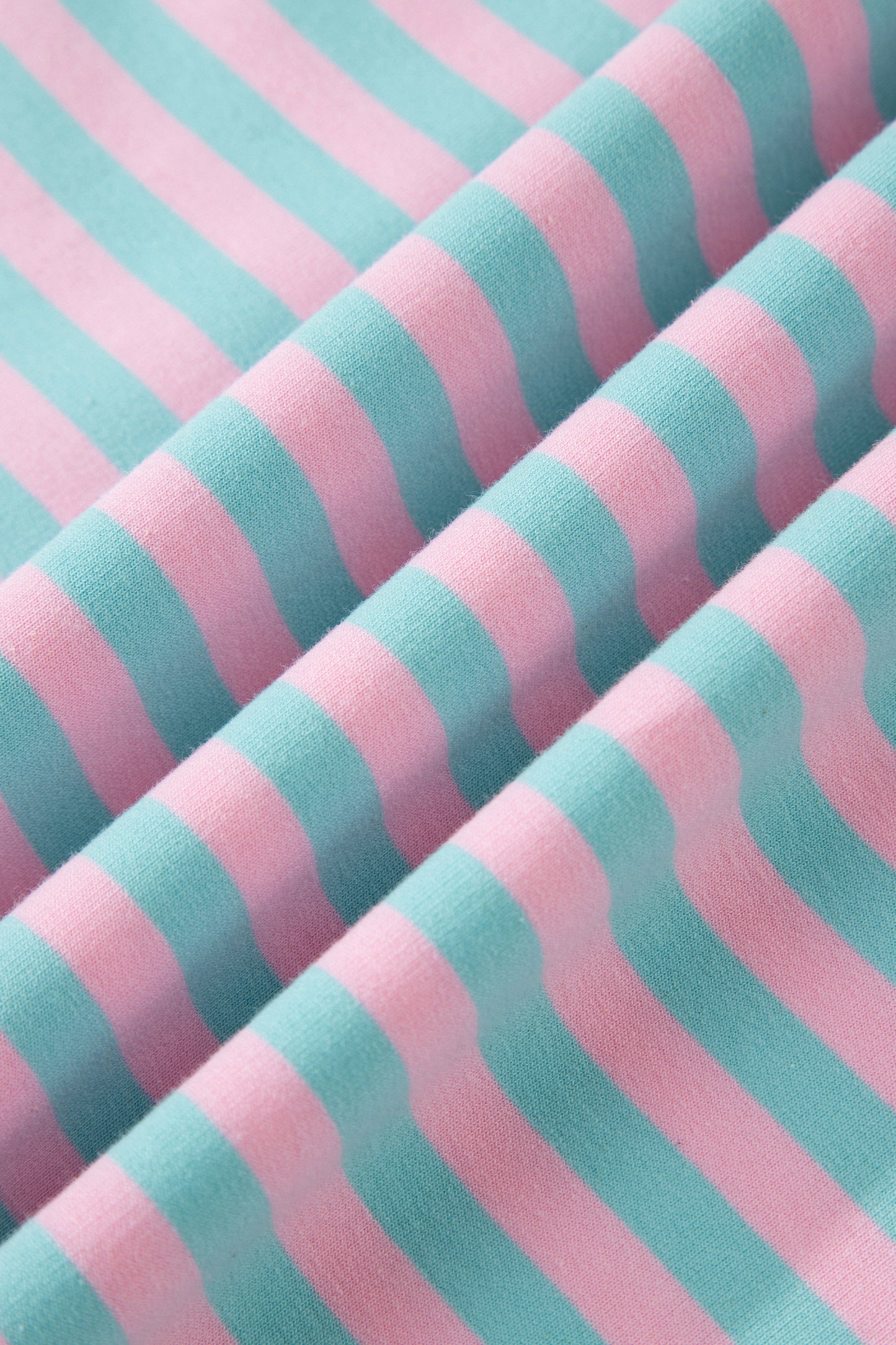 Pink Stripe Color Block Detail Long Sleeve Pullover Elastic Waist Pull On Shorts 2pcs Set-Two Piece Sets/Short Sets-[Adult]-[Female]-2022 Online Blue Zone Planet