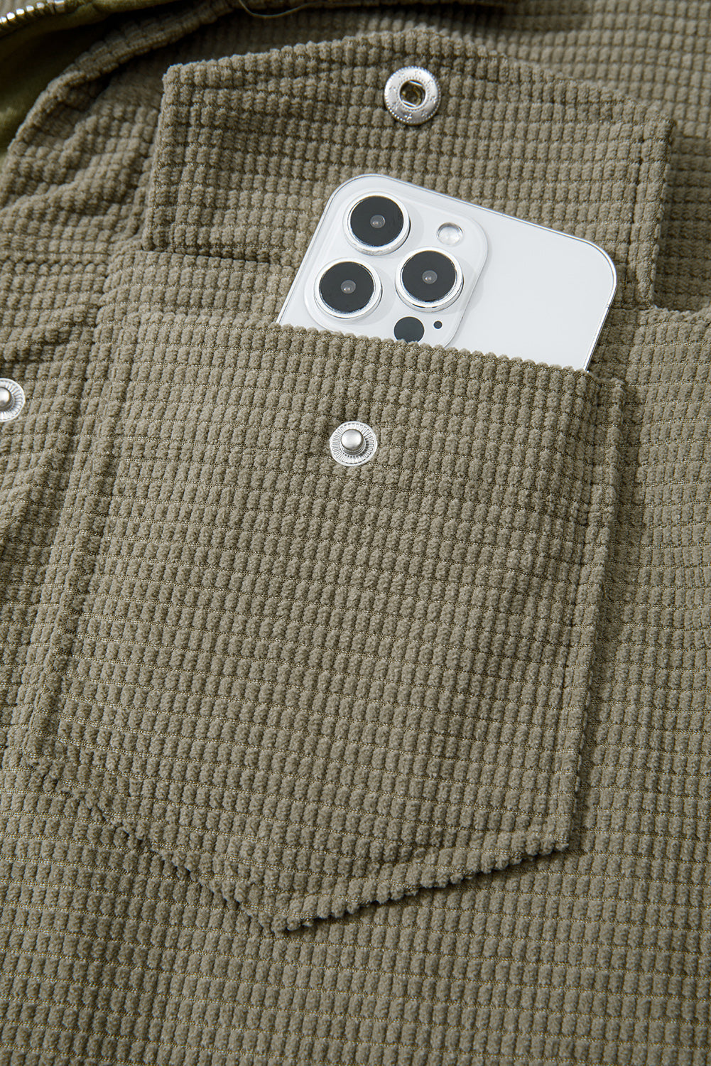 Laurel Green 2 in 1 Thermal Knit Textured Hooded Jacket-Tops / Dresses-[Adult]-[Female]-2022 Online Blue Zone Planet