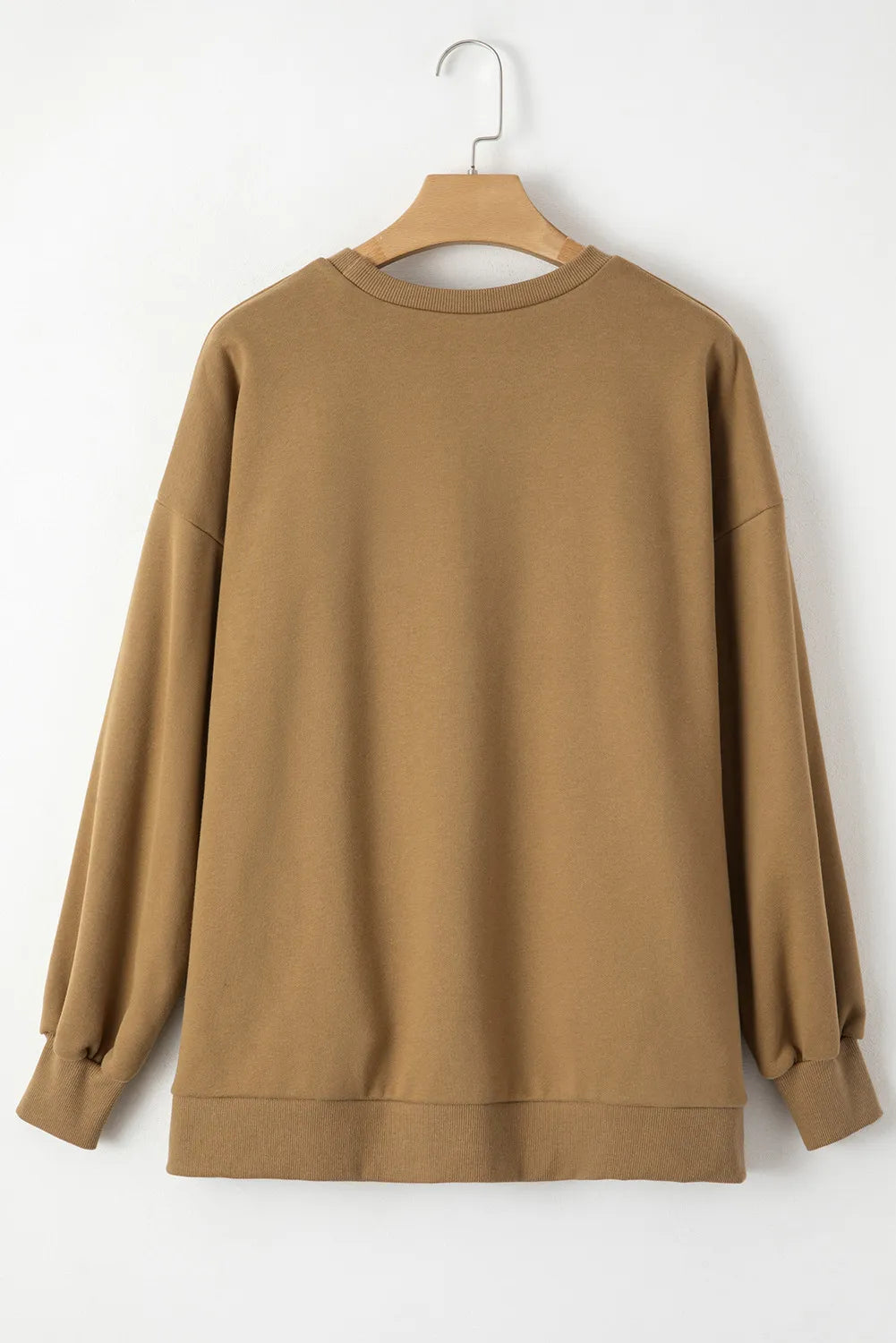 Round Neck Long Sleeve Sweatshirt-TOPS / DRESSES-[Adult]-[Female]-2022 Online Blue Zone Planet