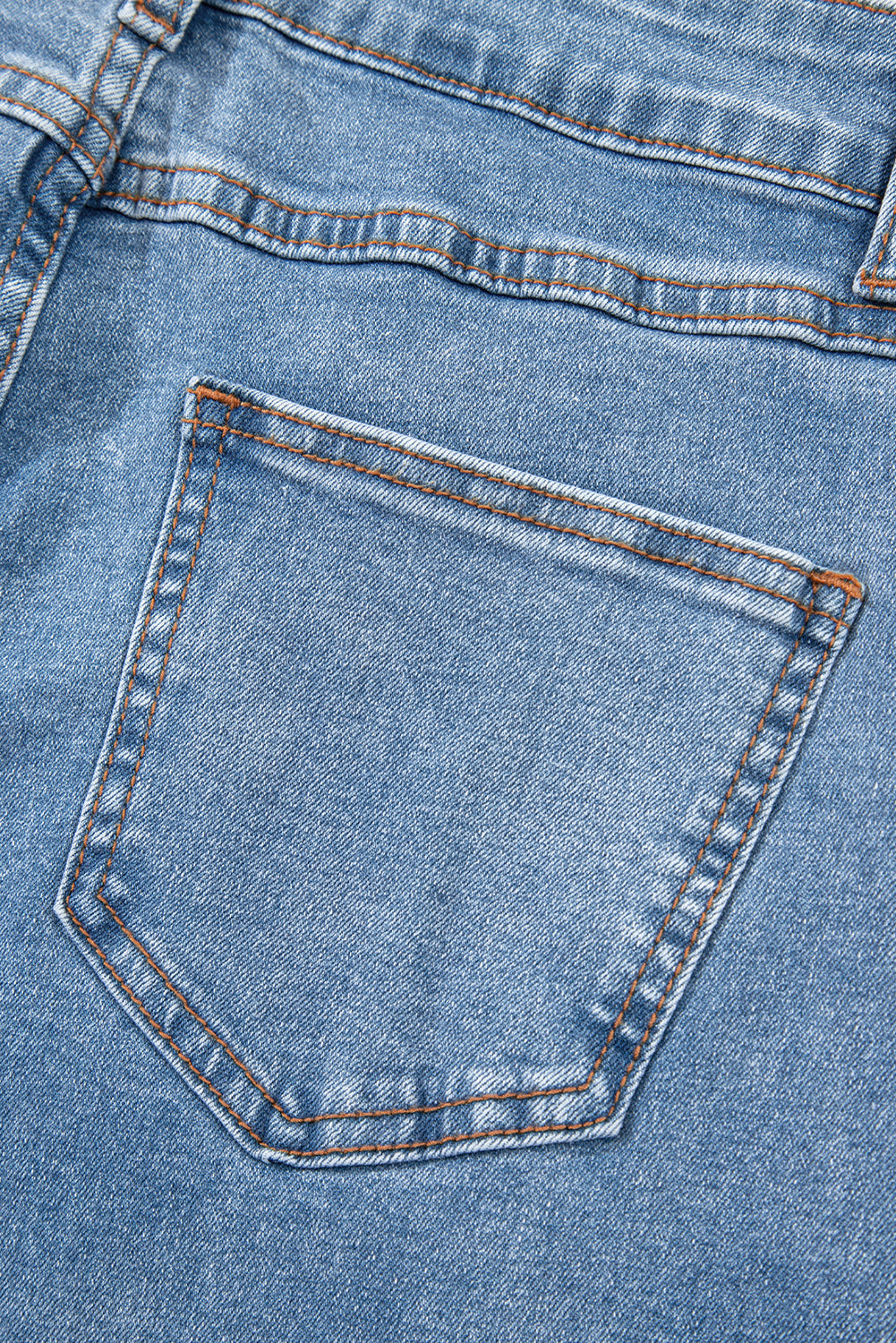 Blue Mid Rise Asymmetrical Waist Wide Leg Jeans-Bottoms/Jeans-[Adult]-[Female]-2022 Online Blue Zone Planet