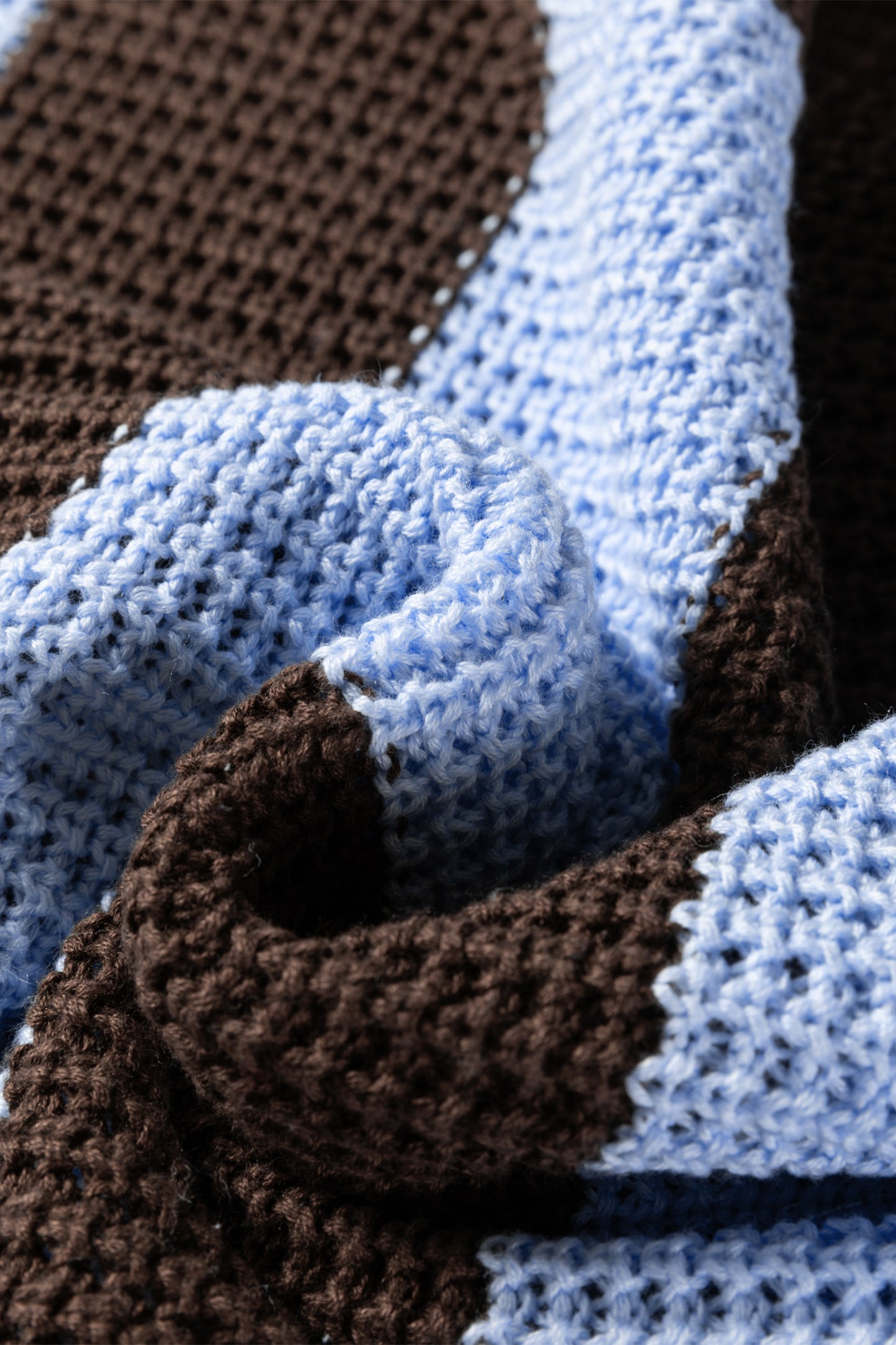 Myosotis Striped Color Block Thermal Textured Knit Drop Shoulder Sweater-TOPS / DRESSES-[Adult]-[Female]-2022 Online Blue Zone Planet