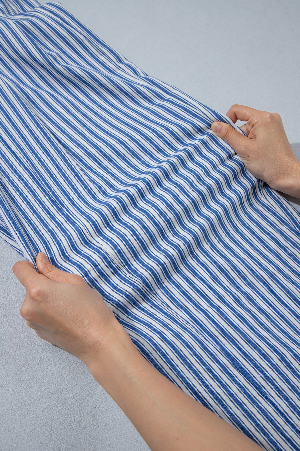 Blue Stripe Drawstring Casual Loose Pants-Bottoms/Pants & Culotte-[Adult]-[Female]-2022 Online Blue Zone Planet