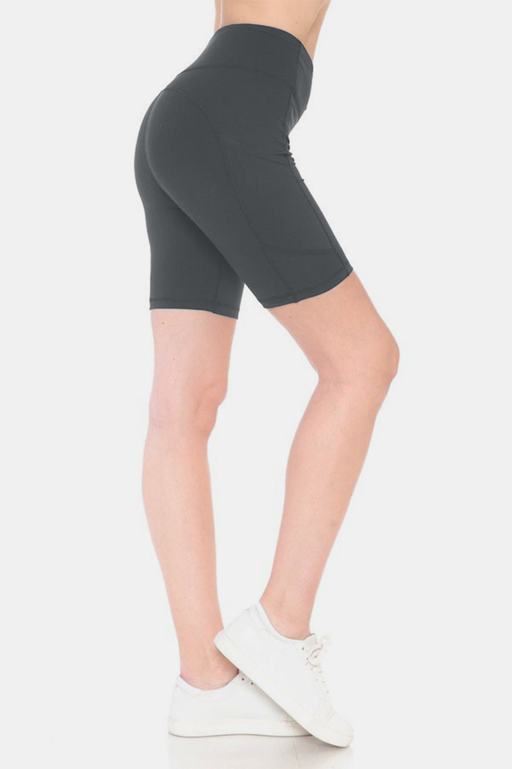 Blue Zone Planet | Leggings Depot Full Size High Waist Active Shorts-BOTTOMS SIZES SMALL MEDIUM LARGE-[Adult]-[Female]-2022 Online Blue Zone Planet