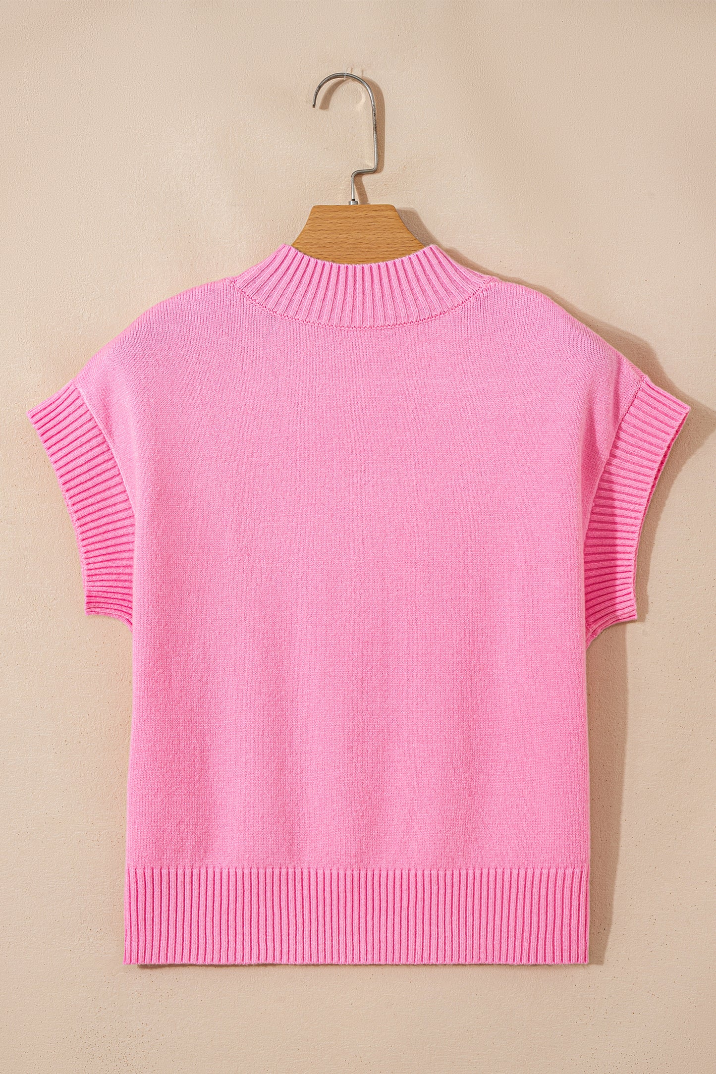 Pink Valentine Heart Graphic Cropped Short Sleeve Sweater-TOPS / DRESSES-[Adult]-[Female]-2022 Online Blue Zone Planet