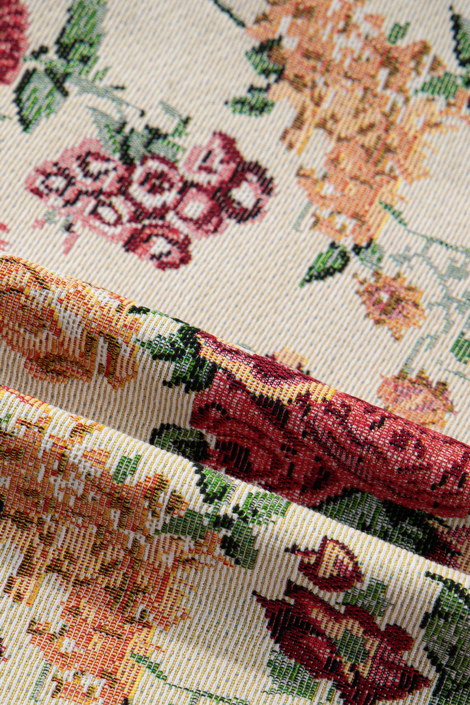 Apricot Buttoned Front Scalloped Trim Mini Jacquard Floral Skirt-Bottoms/Skirts & Petticoat-[Adult]-[Female]-2022 Online Blue Zone Planet