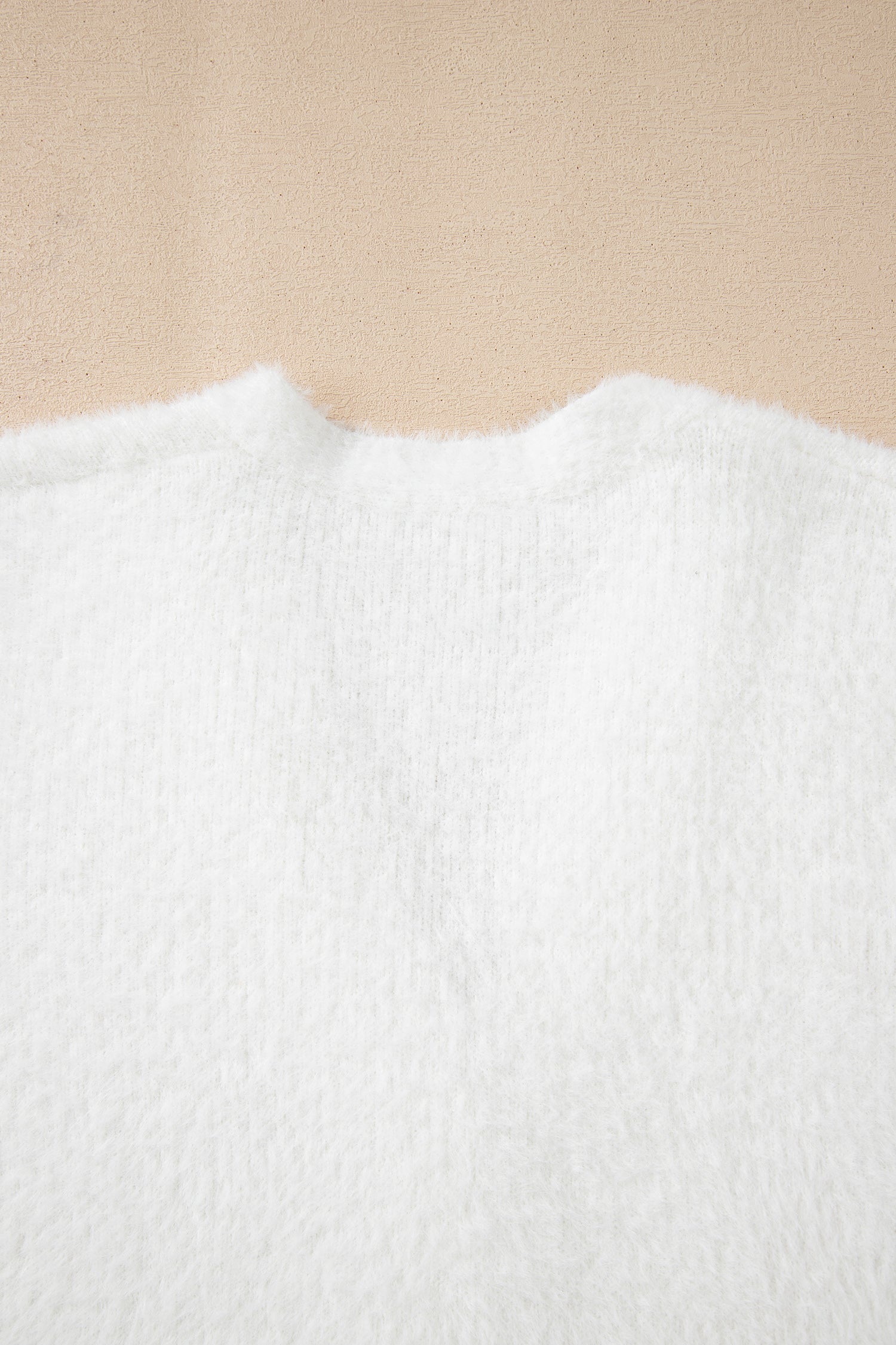 Smoke Gray Fuzzy Buttoned Front Midi Solid Cardigan-Sweaters & Cardigans/Cardigans-[Adult]-[Female]-2022 Online Blue Zone Planet