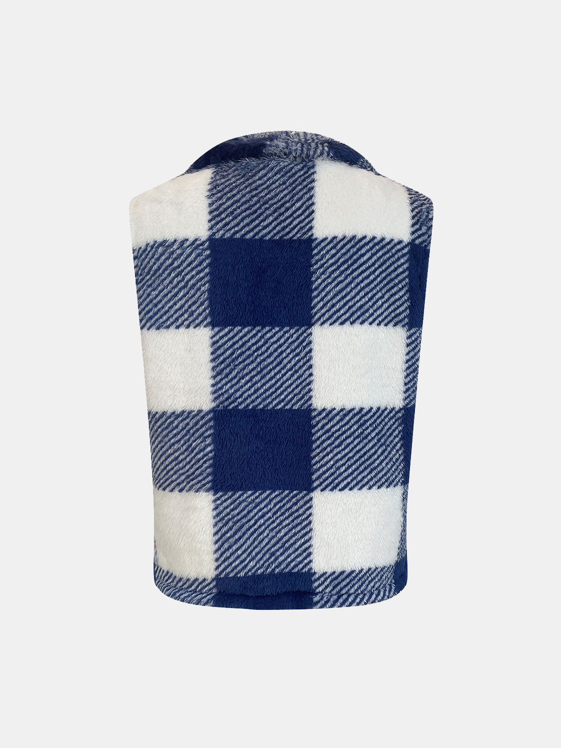 Plaid Open Front Vest Coat-TOPS / DRESSES-[Adult]-[Female]-2022 Online Blue Zone Planet