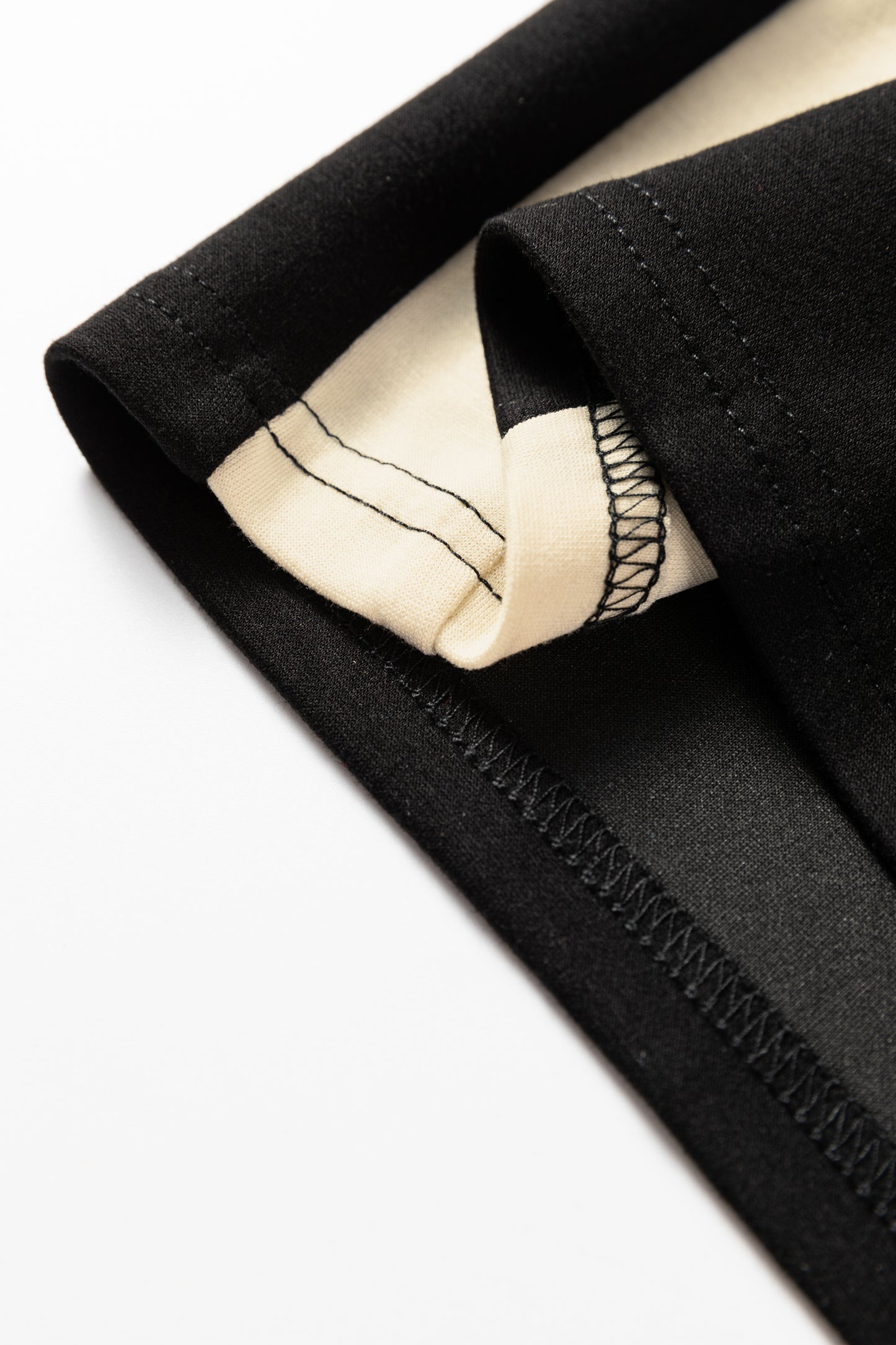 Black Two-tone Long Sleeve Zipped Front Casual Romper-Bottoms/Jumpsuits & Rompers-[Adult]-[Female]-2022 Online Blue Zone Planet